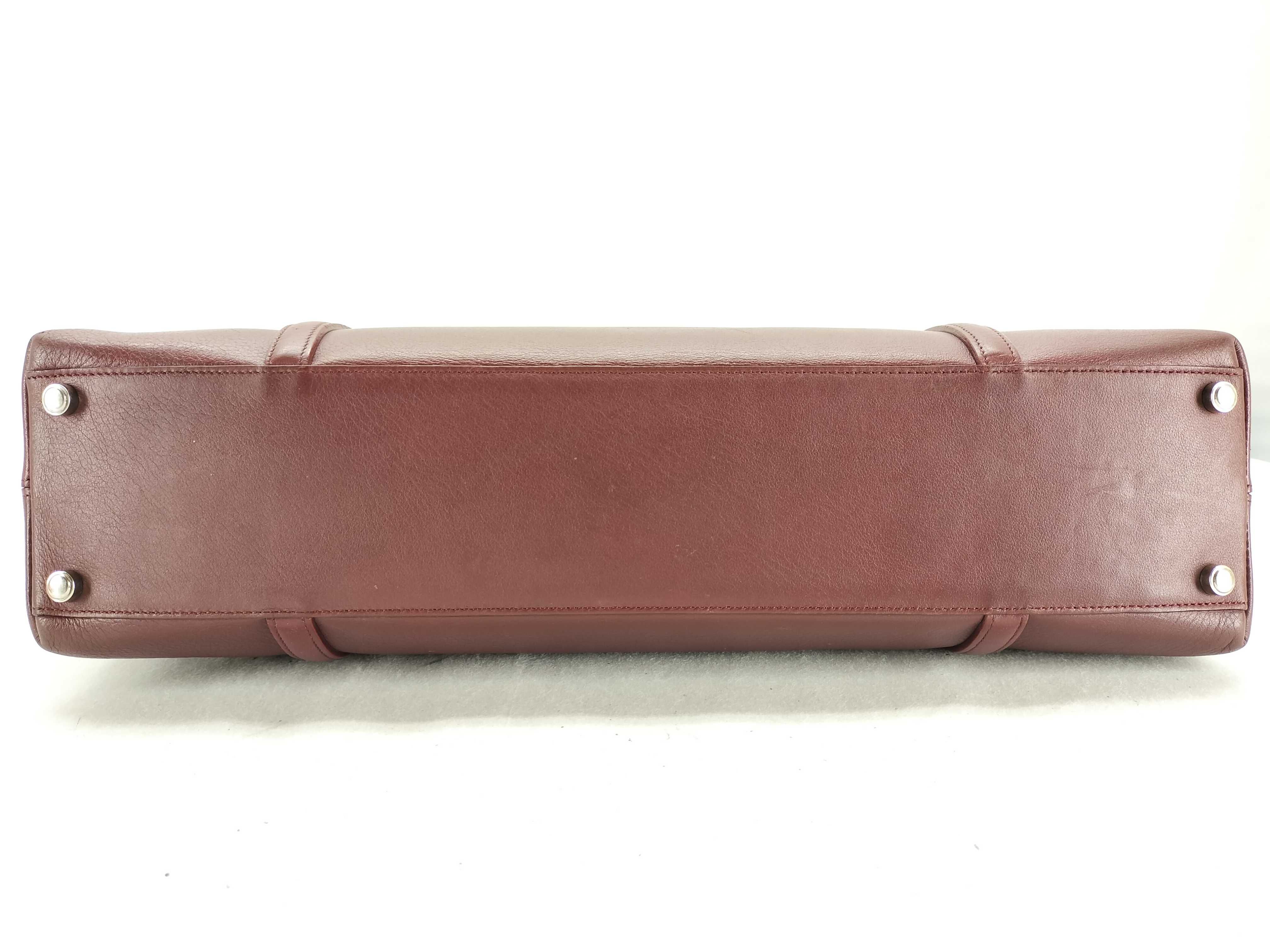 Cabochon Tote Bag, Bordeaux Shoulder Bag — view 7