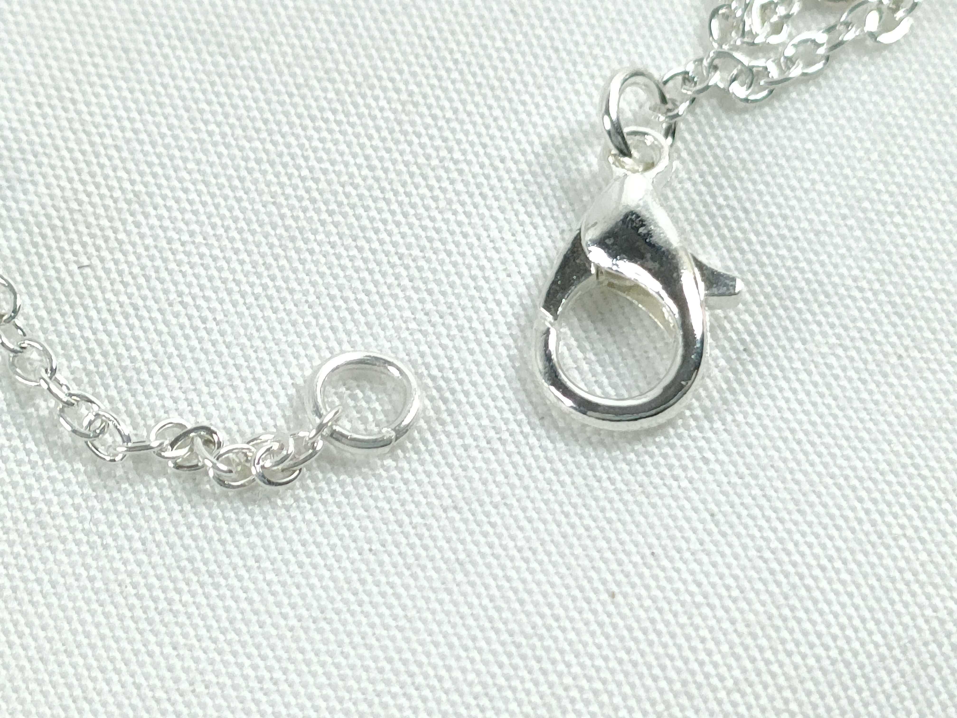 Cage de Ash H Cube Black Silver External Chain Necklace — view 7