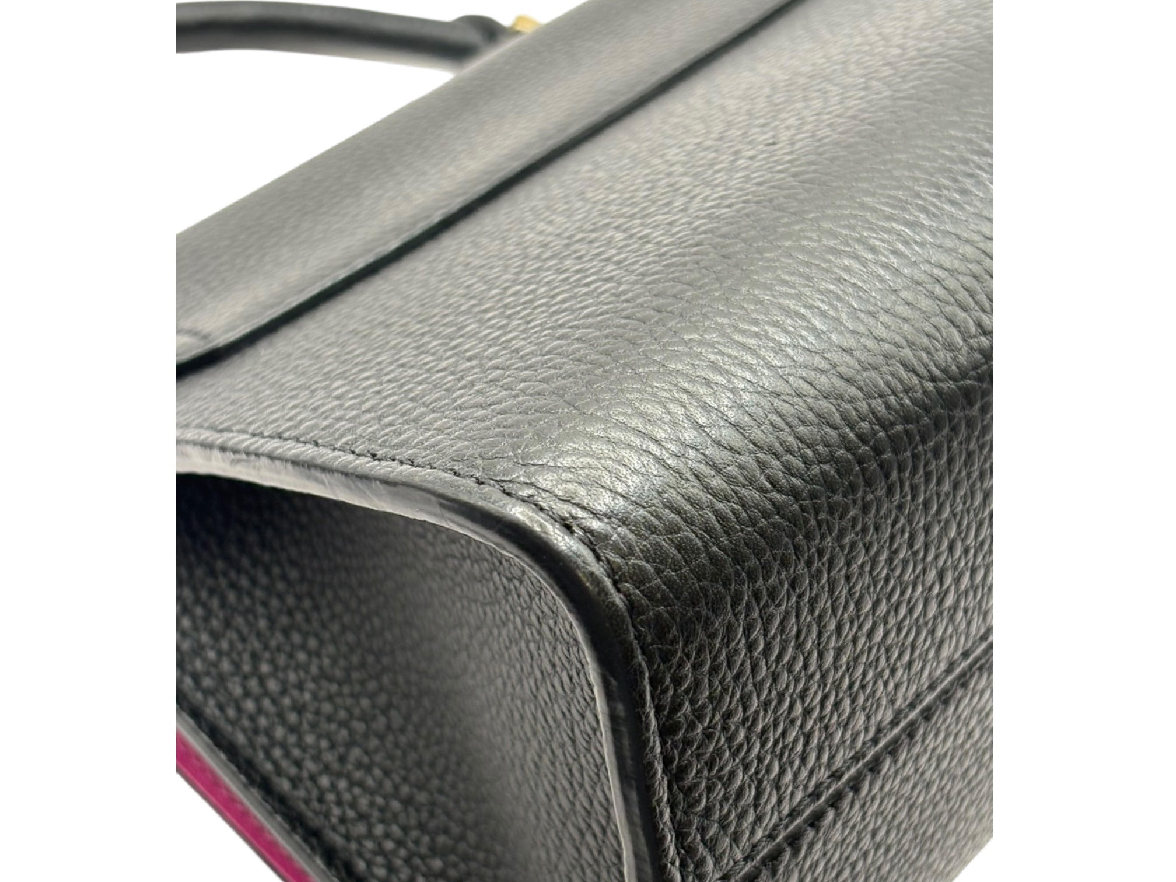 Taurillon Twist One Handle PM M57093 Black Handbag with Mirror — view 6