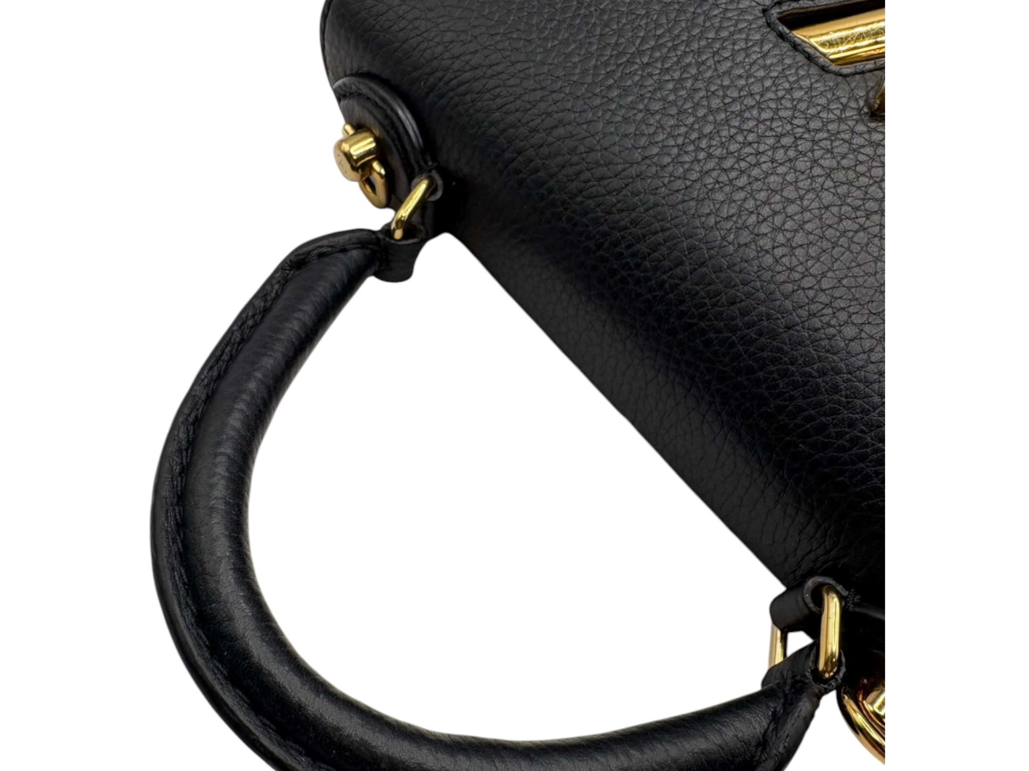 Taurillon Twist One Handle PM M57093 Black Handbag with Mirror — view 8