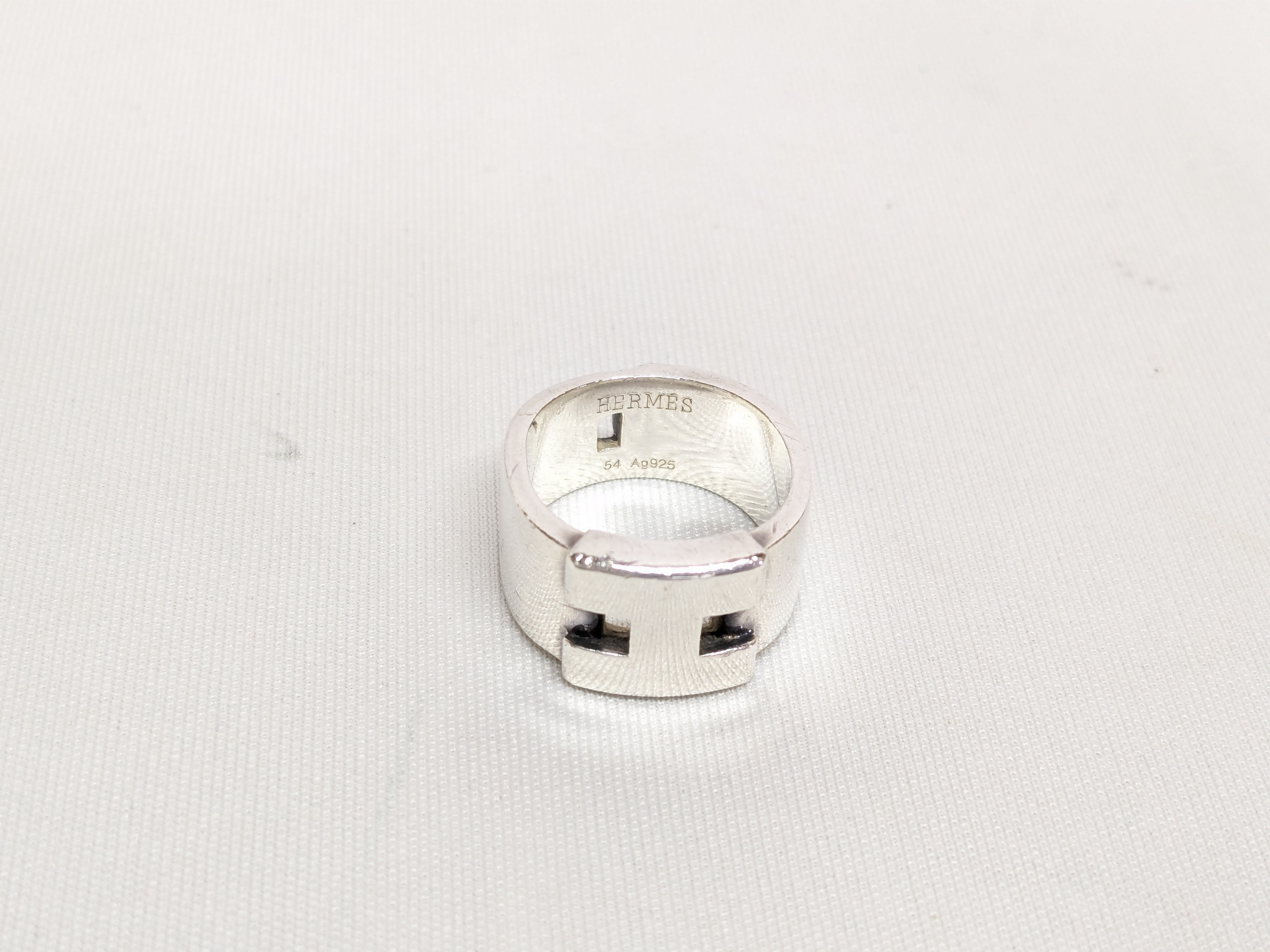 Hercules Ring Ag925/11.4g Engraved 54 Actual Size #12 Ring — view 3