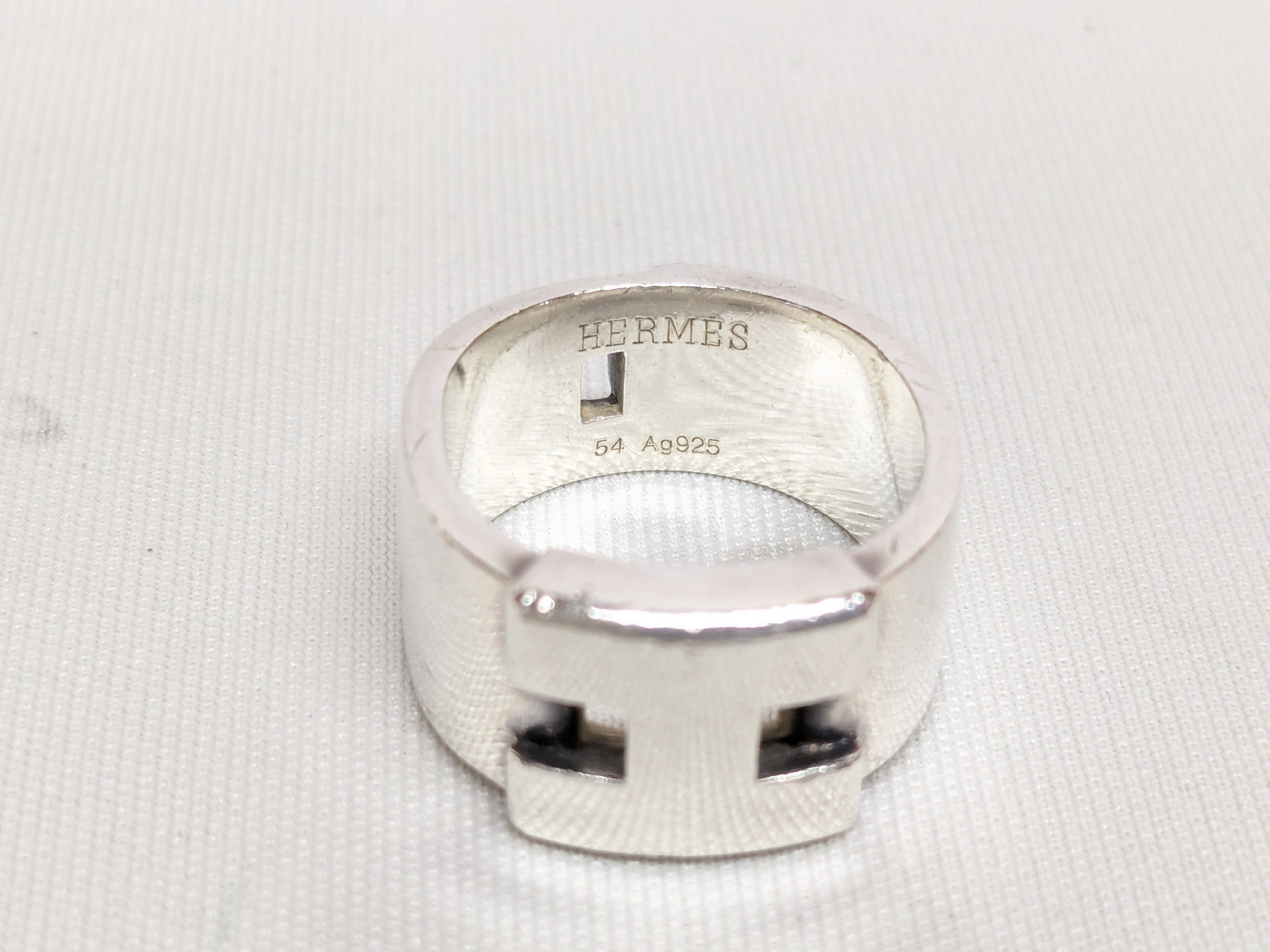 Hercules Ring Ag925/11.4g Engraved 54 Actual Size #12 Ring — view 4