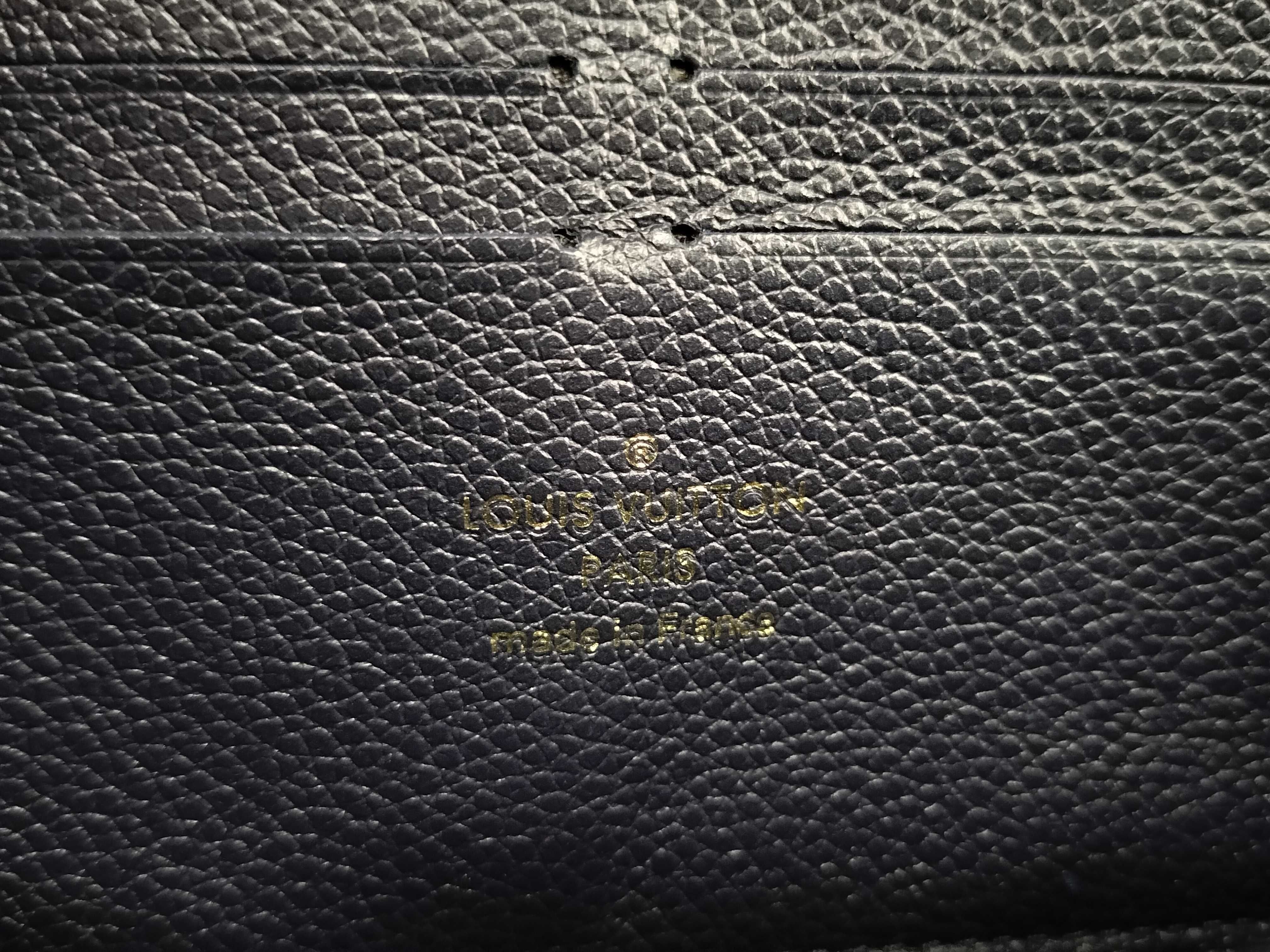 Monogram Empreinte Louis Vuitton Empreinte Portefeuille Clemence Zippy Marine Rouge Gold Hardware IC Tag Wallet — view 15
