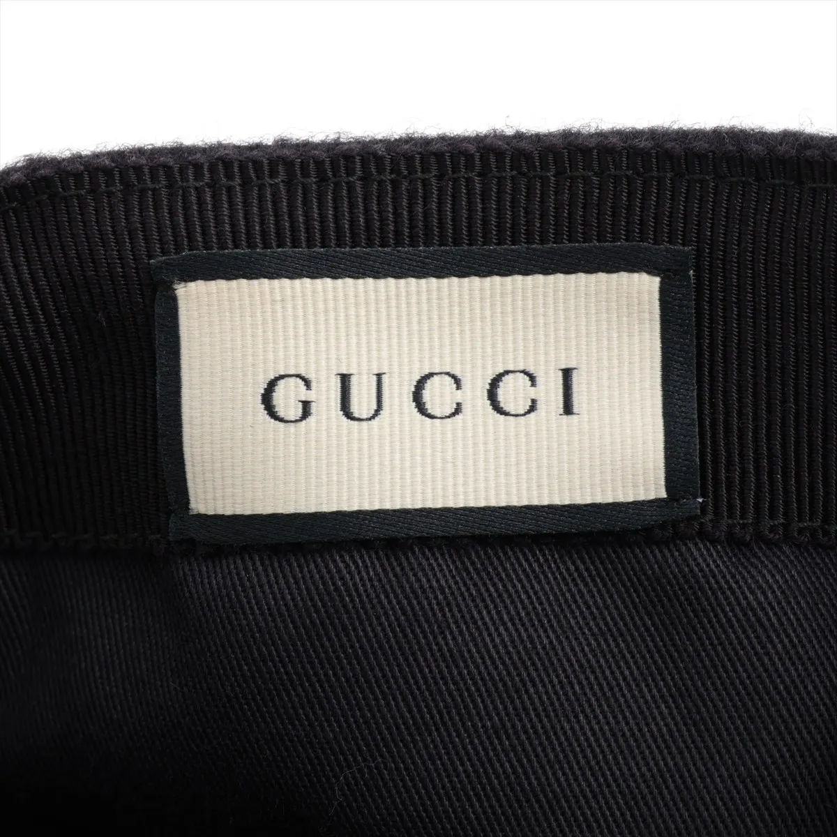 Interlocking G Cap, Size M, Wool, Black. Shows signs of wear, — view 5