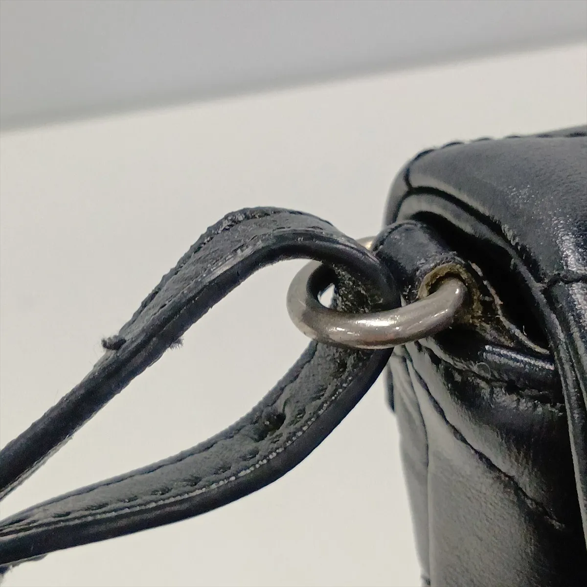 483235 Leather Shoulder Bag, Black — view 12