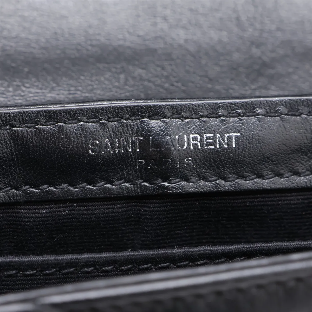 483235 Leather Shoulder Bag, Black — view 9