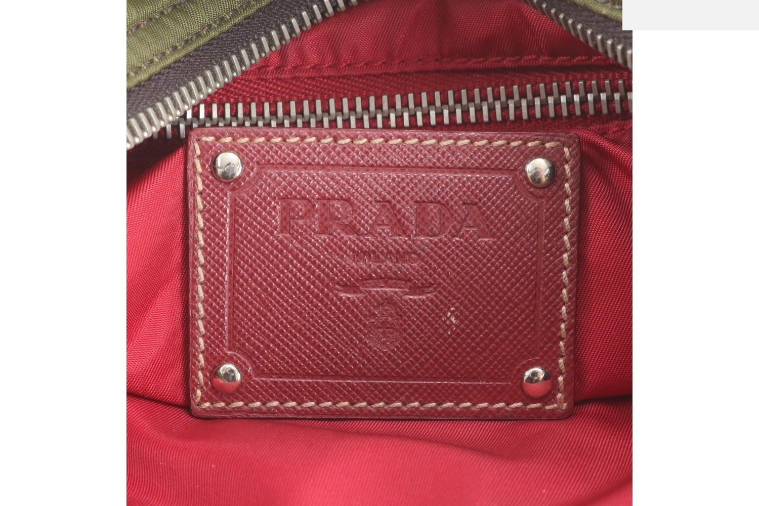 Guarantee card included Tessuto Nylon BT0693 Leather Shoulder Bag — view 8
