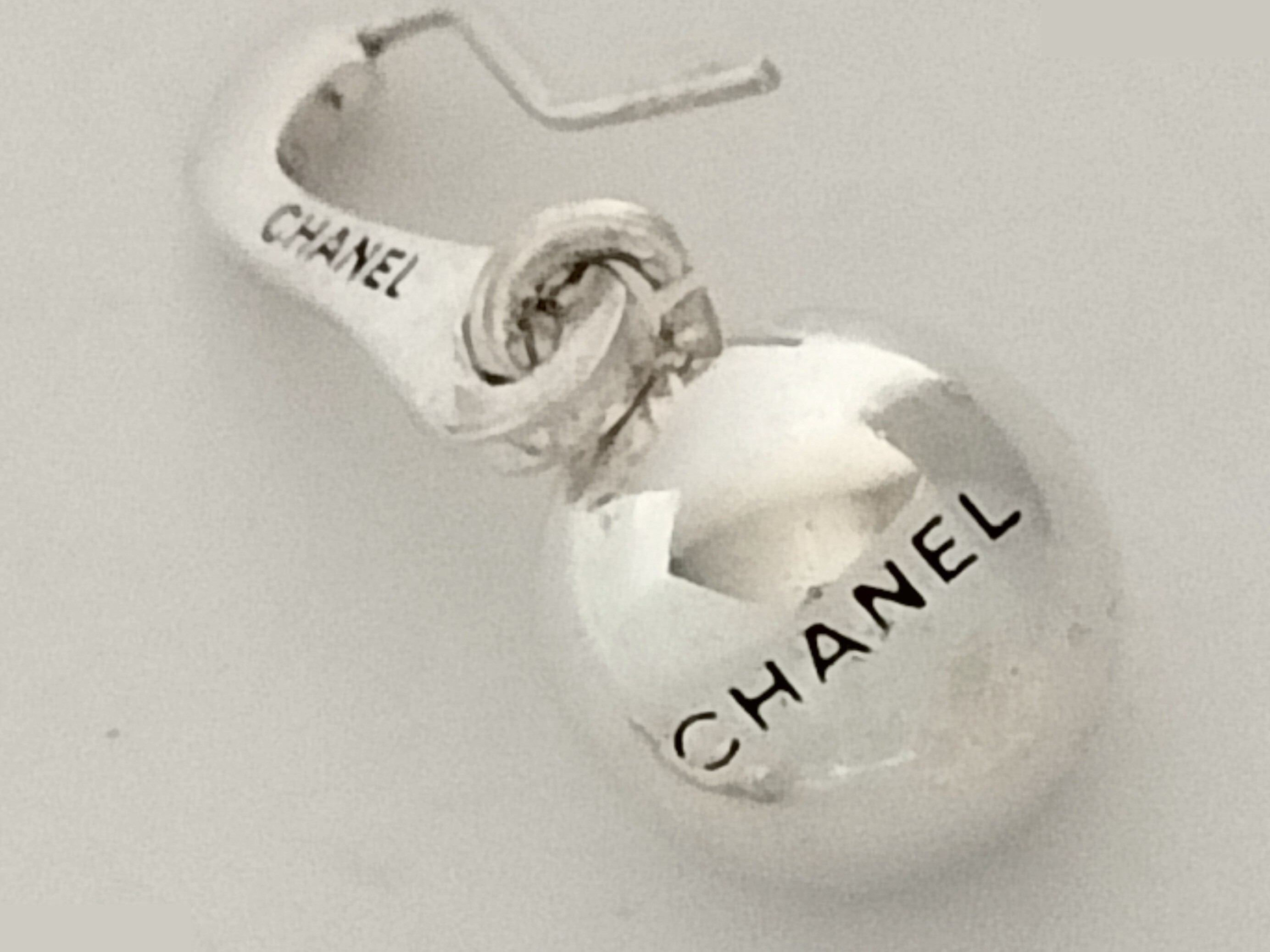 Logo ball silver earrings — view 5
