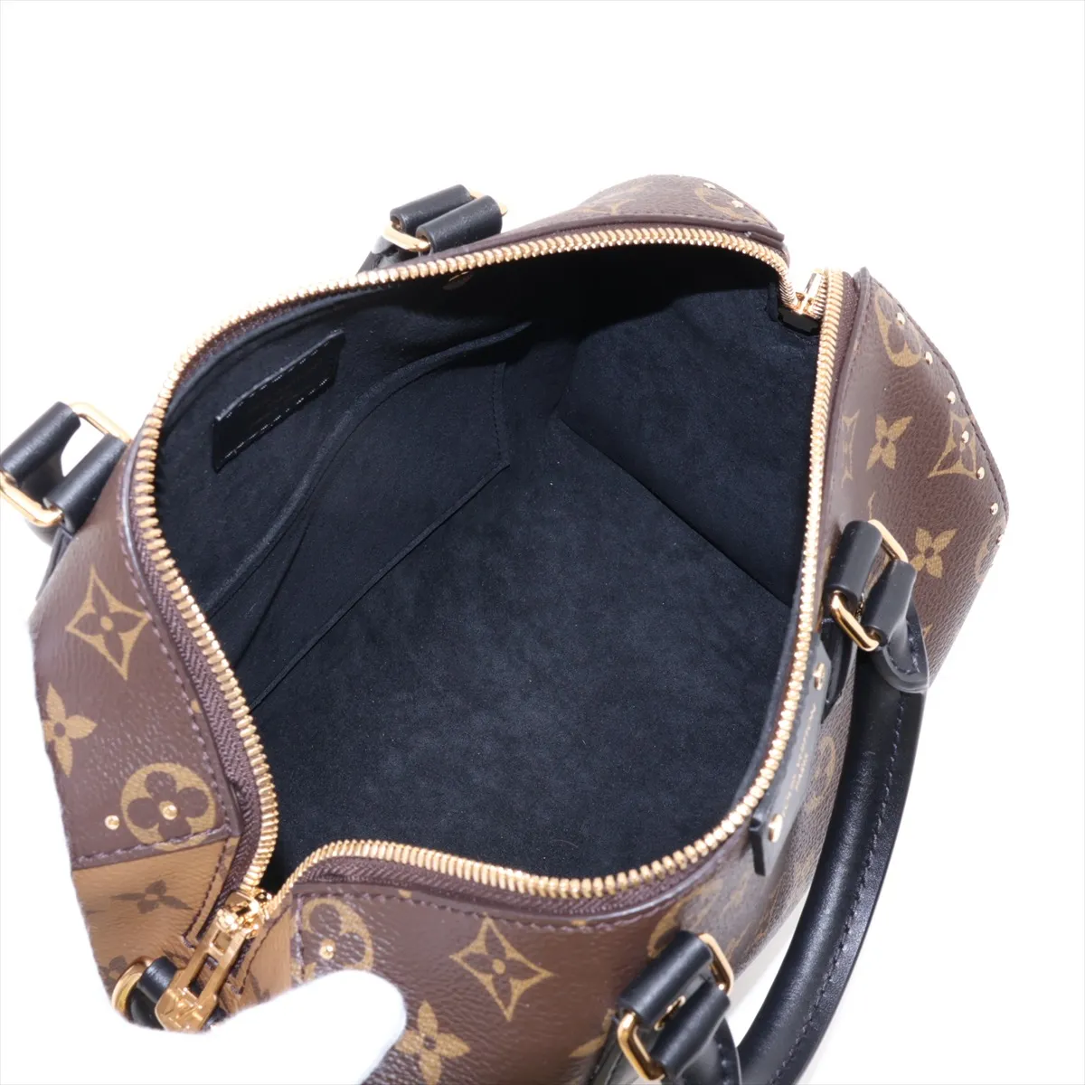 Monogram x Monogram Reverse Speedy Trunk 25 M26181 Brown (RFID detected) — view 8