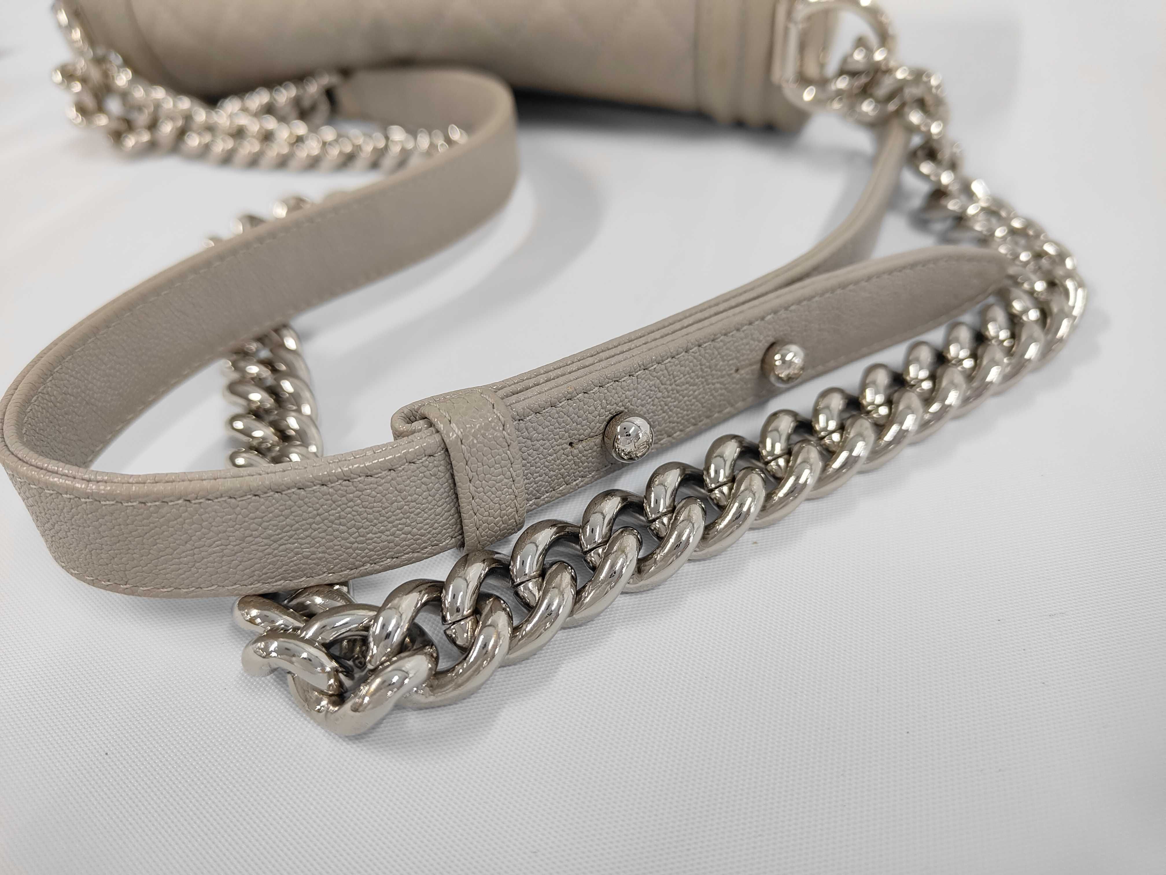Caviar Skin Boy 2-Way Chain Shoulder Bag — view 5
