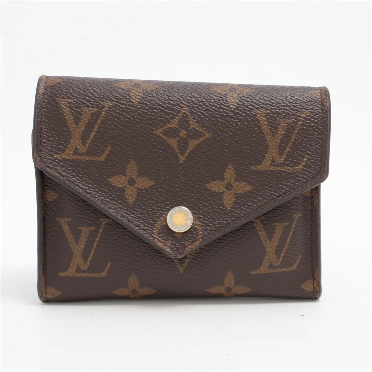 Monogram Portefeuille Victorine M62472 FH0211 Brown Compact Wallet