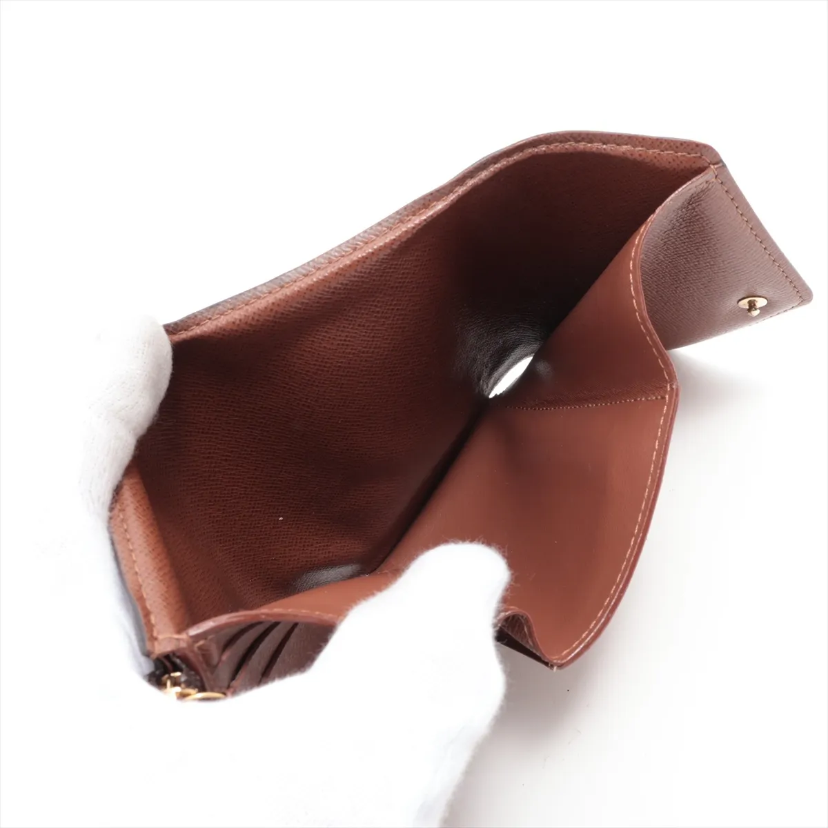 Monogram Portefeuille Victorine M62472 FH0211 Brown Compact Wallet — view 5
