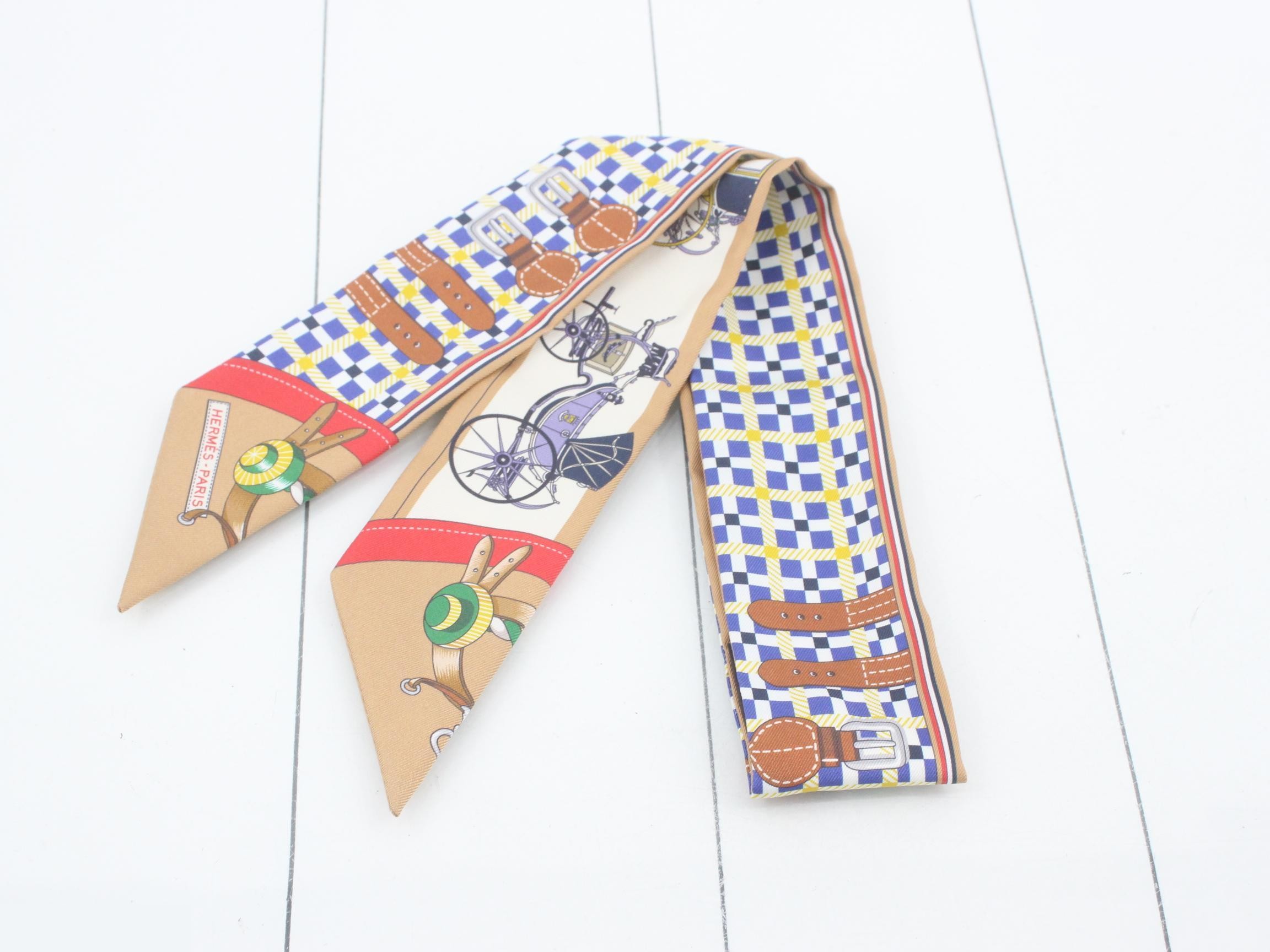 Twilly Silk Scarf: The Evolution of Horse-Drawn Carriages — view 2
