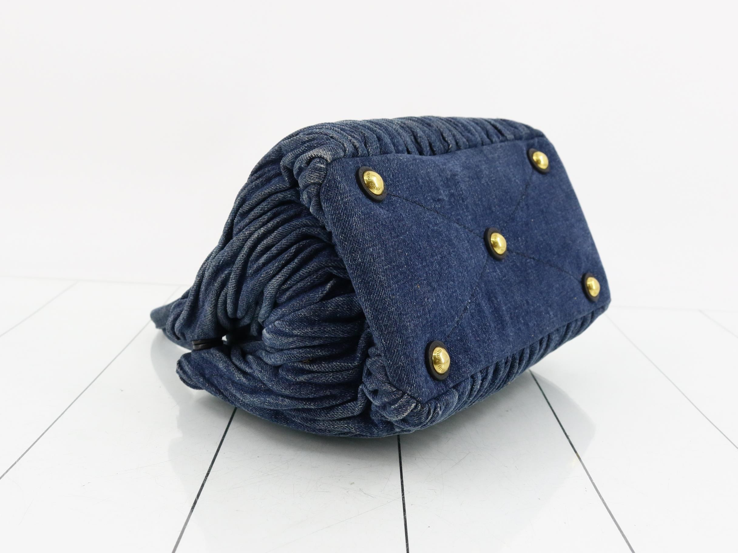 Matelassé (bag) - Denim handbag — view 5