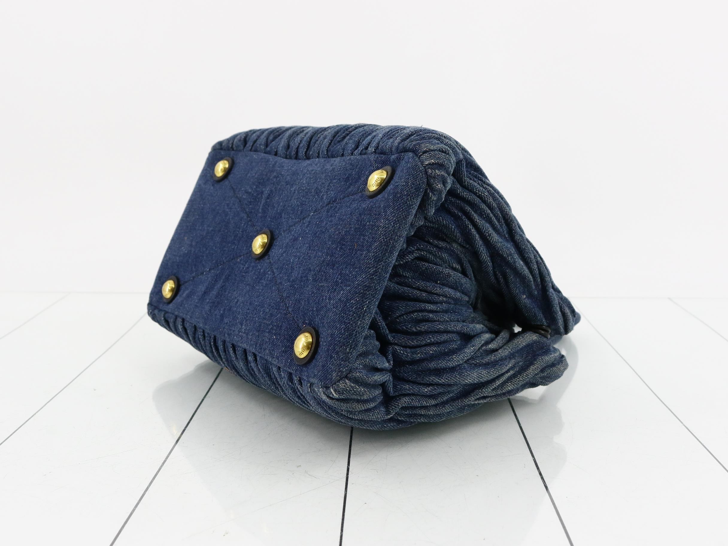 Matelassé (bag) - Denim handbag — view 6