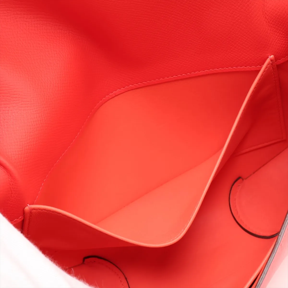 Hermès Cherche Midi, Veau Epsom, Rouge Pivoine, Silver Hardware, X: 2016 — view 7
