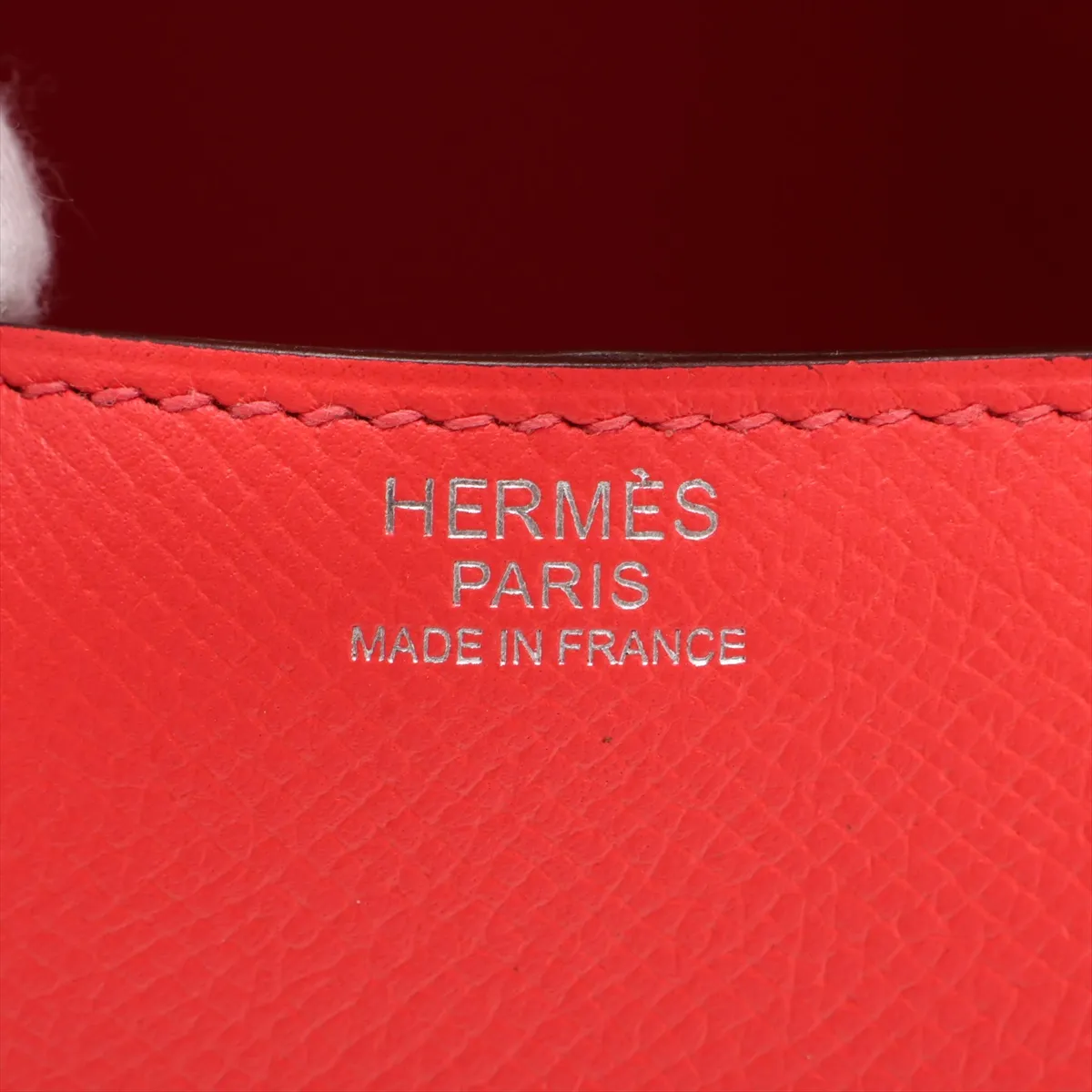 Hermès Cherche Midi, Veau Epsom, Rouge Pivoine, Silver Hardware, X: 2016 — view 8
