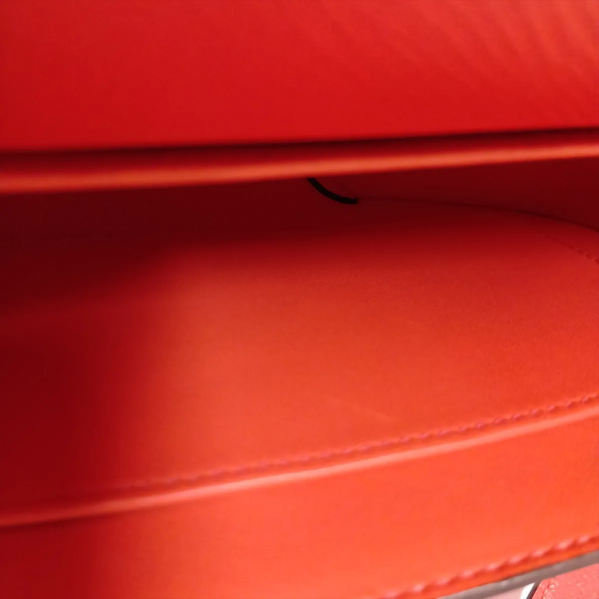 Hermès Cherche Midi, Veau Epsom, Rouge Pivoine, Silver Hardware, X: 2016 — view 10