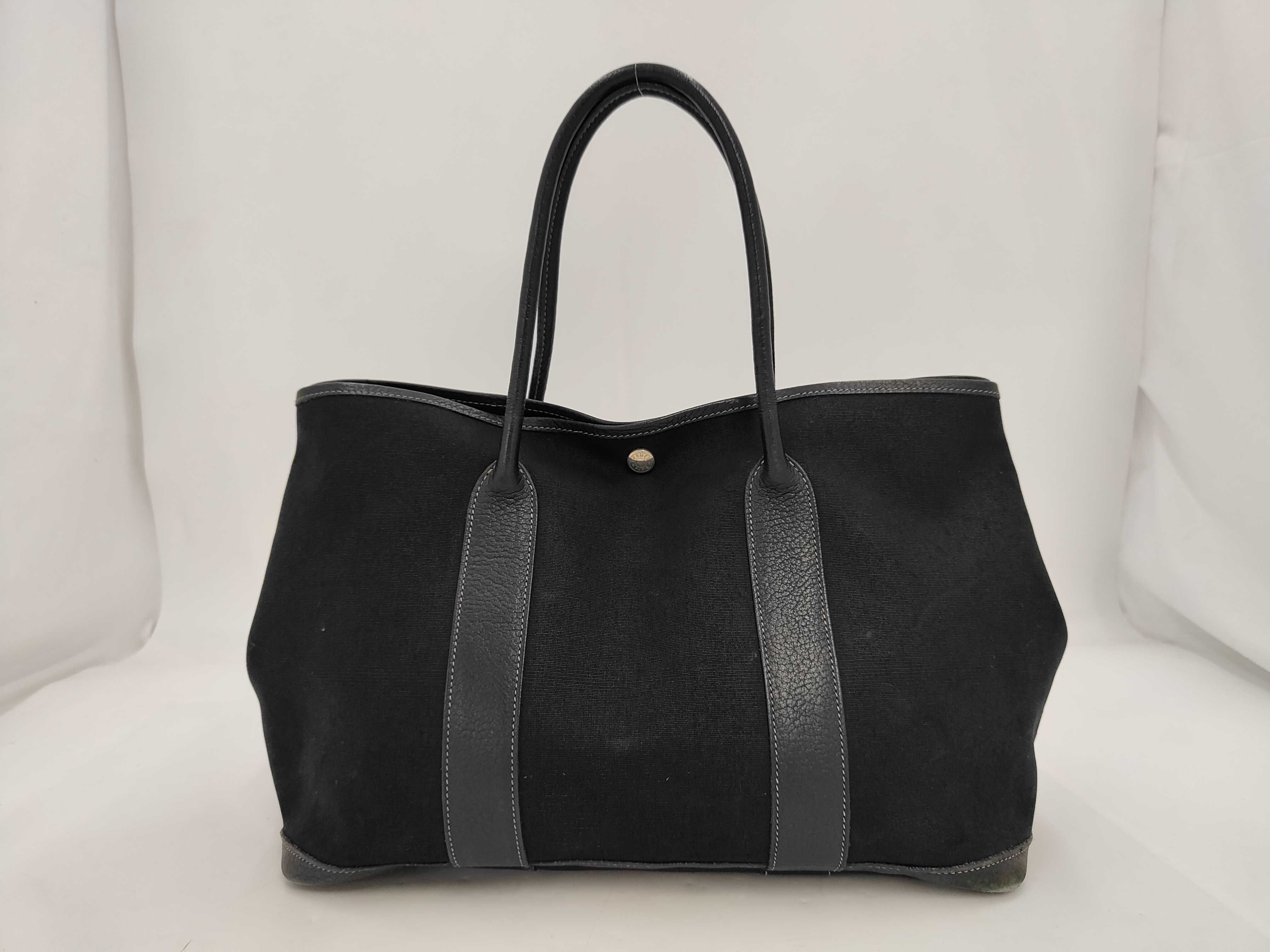 Garden Party PM Buffalo x Toile Officier Black Silver Hardware H:2004 Tote Bag