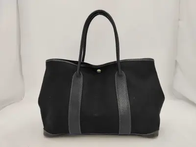 Garden Party PM Buffalo x Toile Officier Black Silver Hardware H:2004 Tote Bag