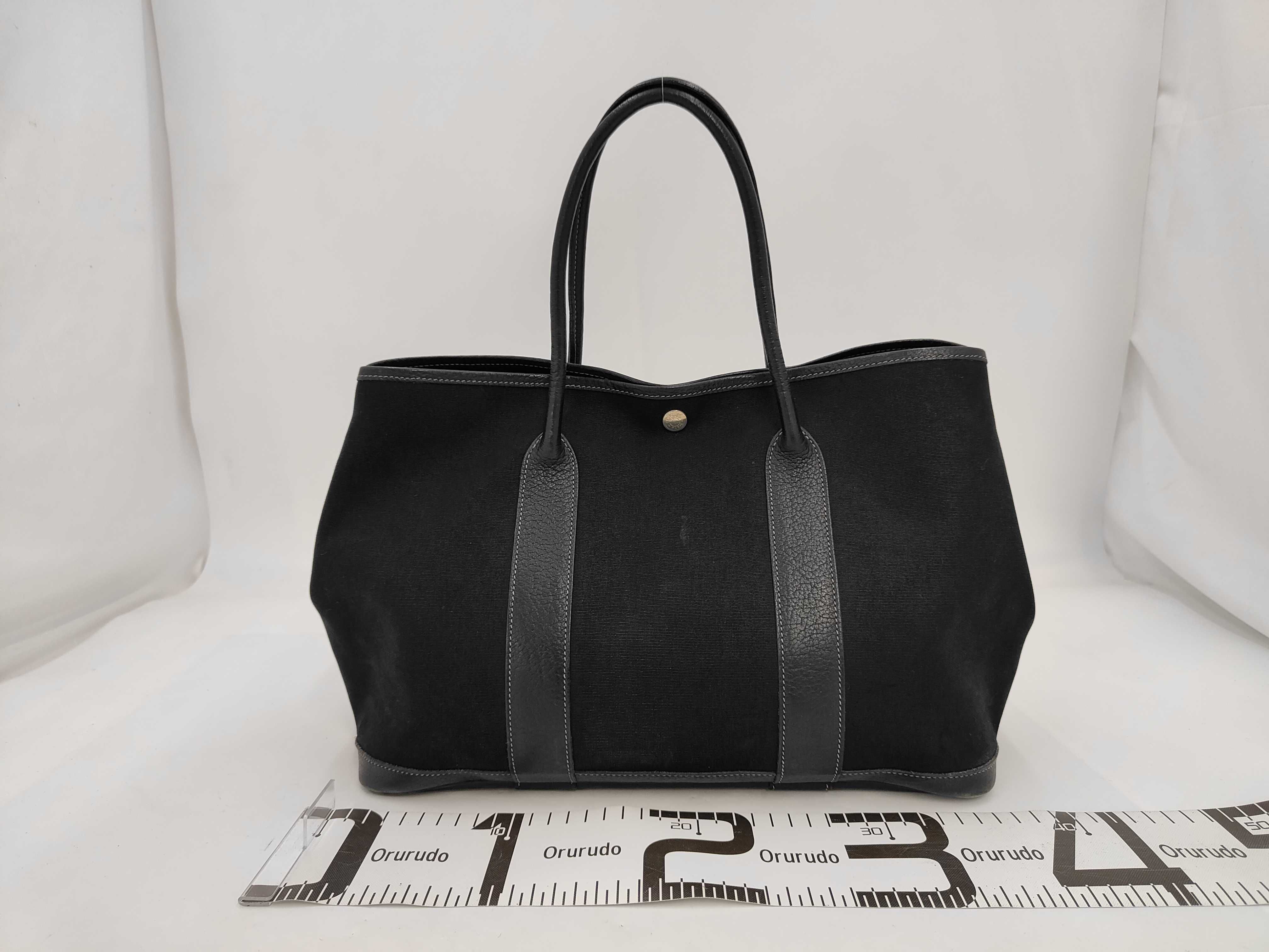 Garden Party PM Buffalo x Toile Officier Black Silver Hardware H:2004 Tote Bag — view 2