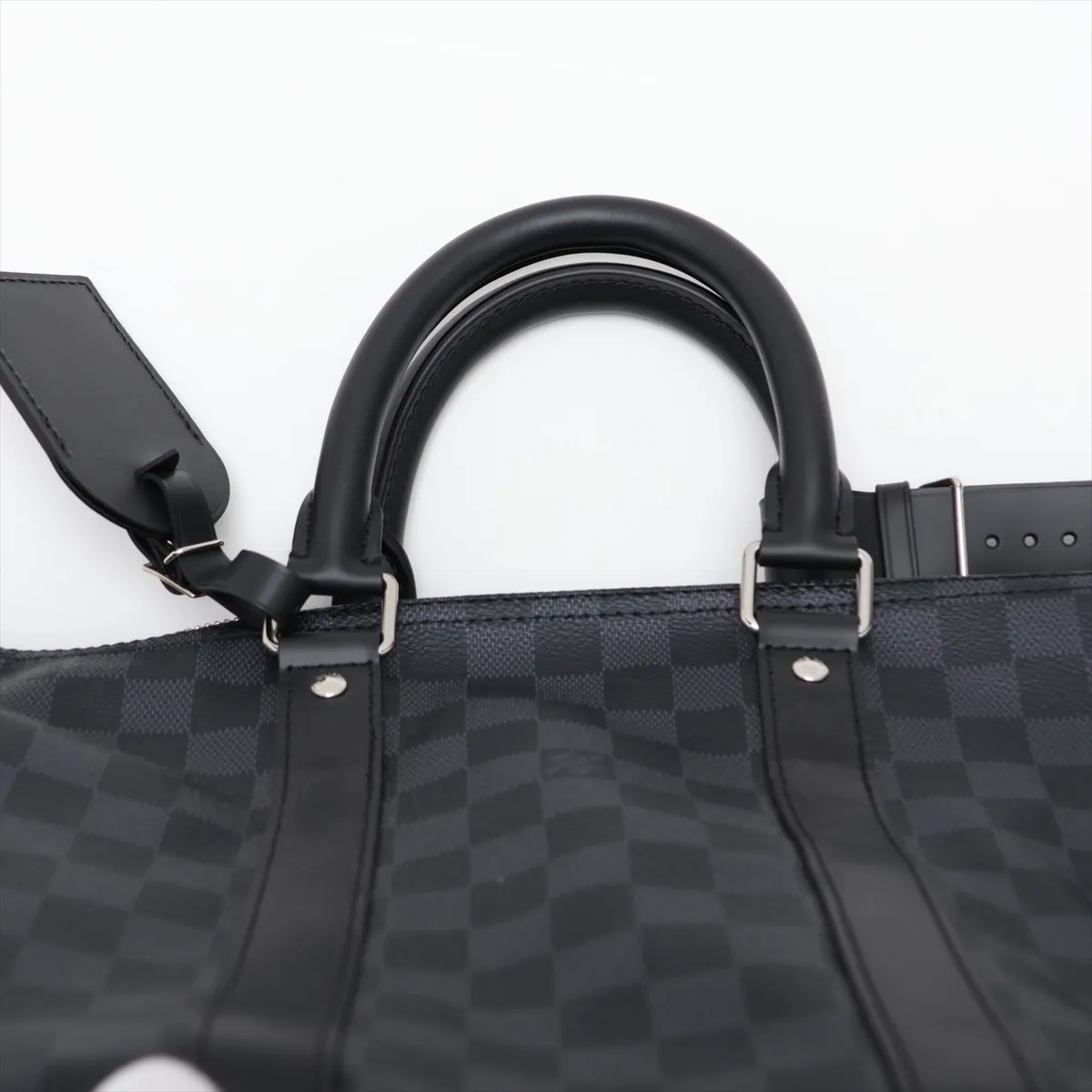 Damier Graphite Keepall Bandoulière 45 N41418 Black (RFID detected) — view 6