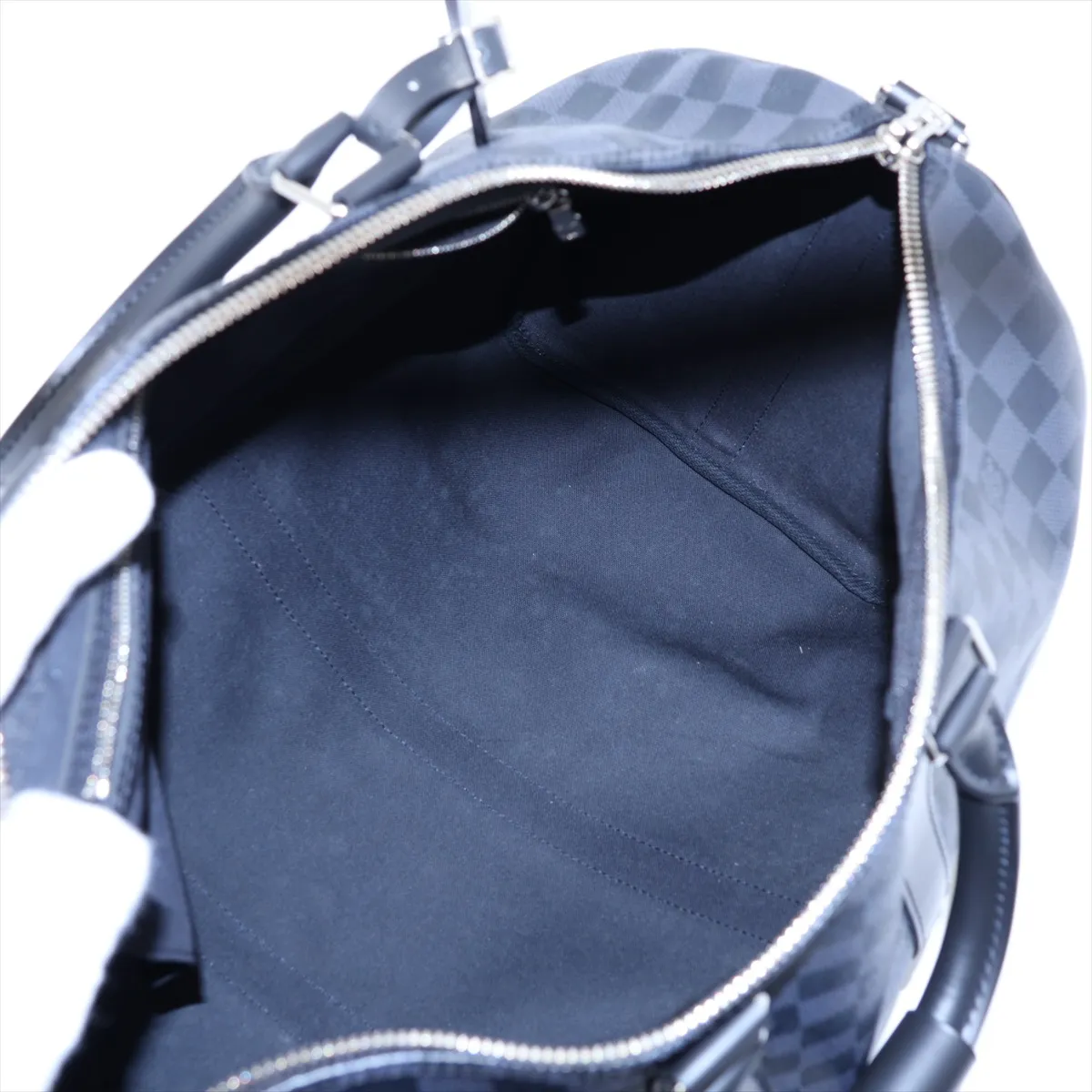 Damier Graphite Keepall Bandoulière 45 N41418 Black (RFID detected) — view 8