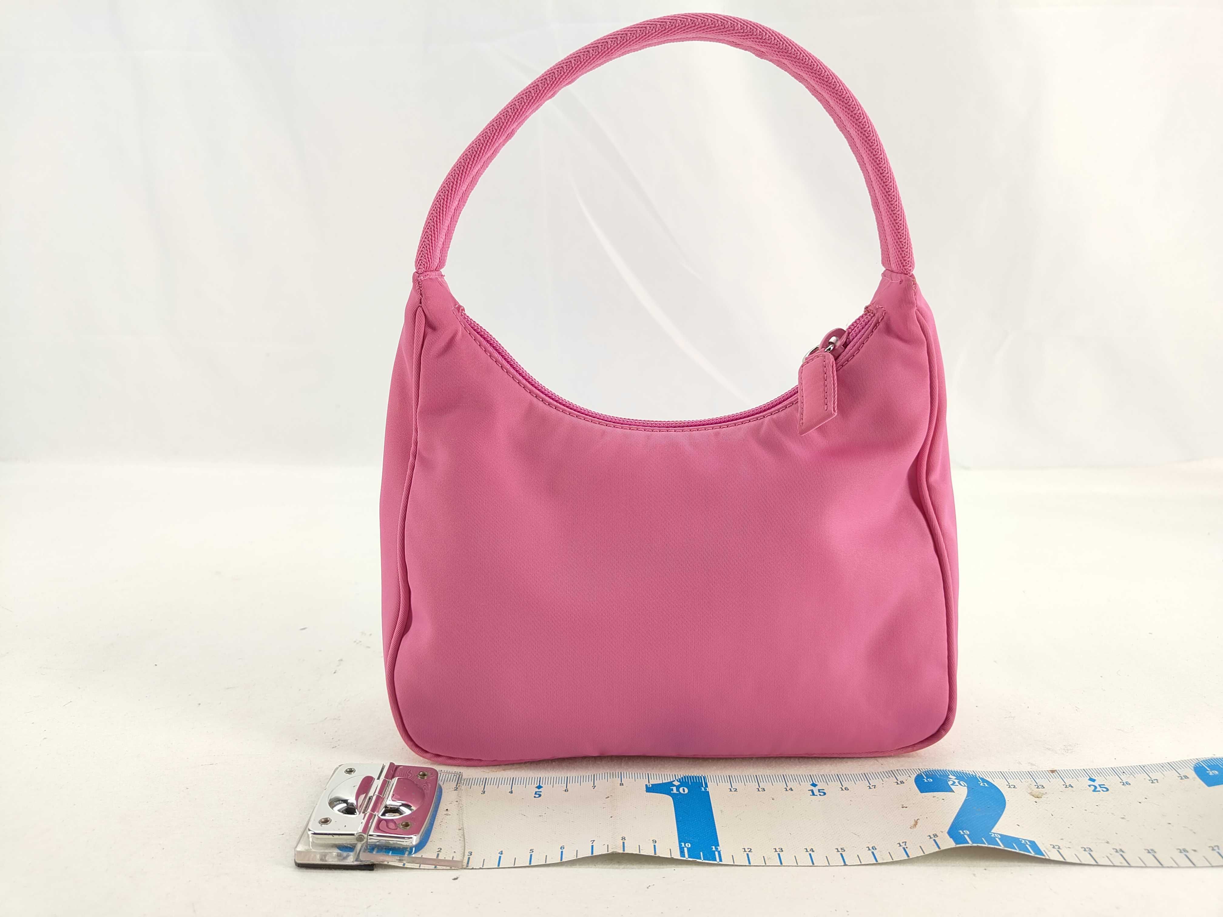 Nylon MV519 One-Shoulder Bag Hobo Nylon Pink Unused Shoulder Bag — view 2
