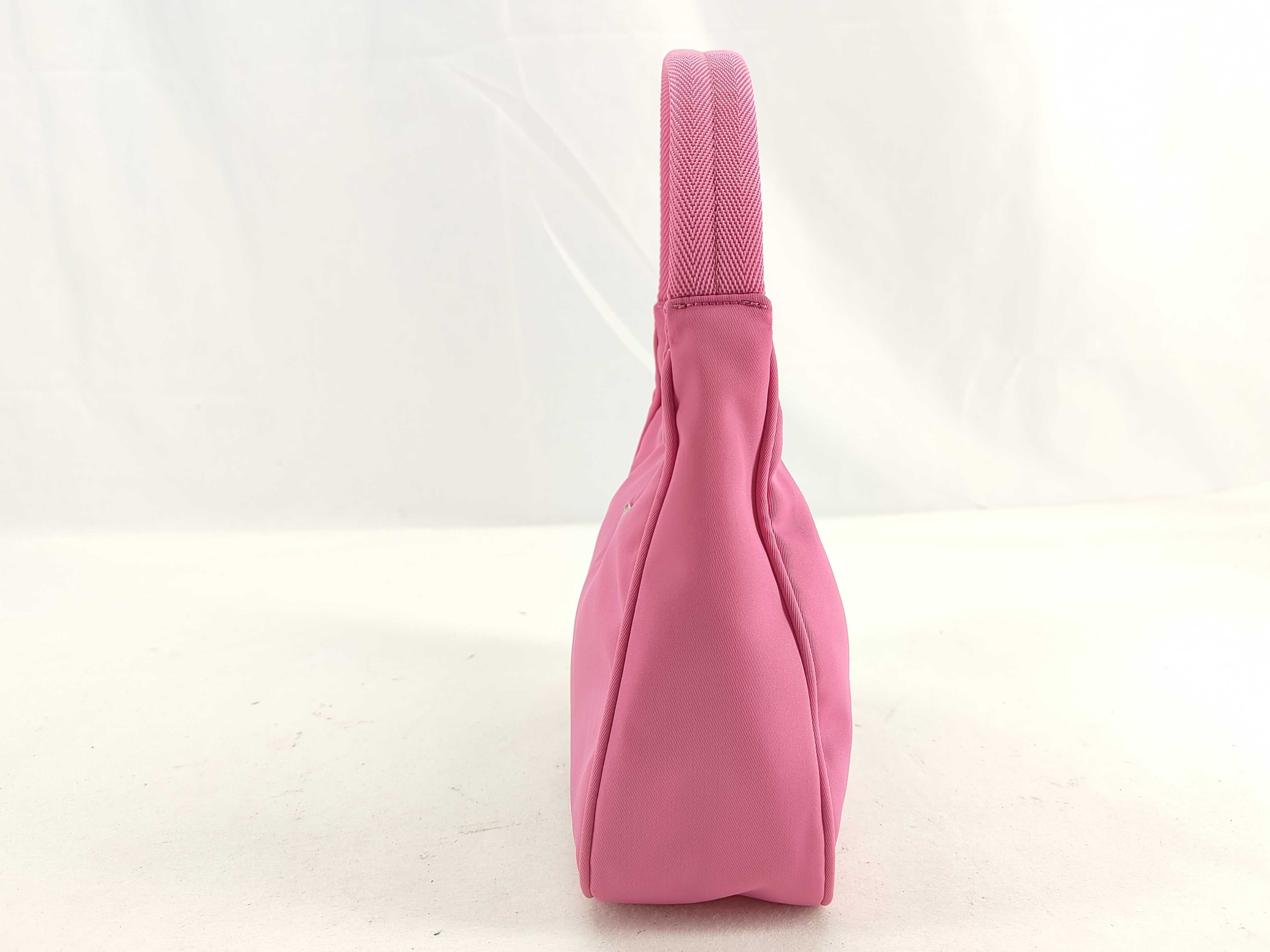 Nylon MV519 One-Shoulder Bag Hobo Nylon Pink Unused Shoulder Bag — view 3