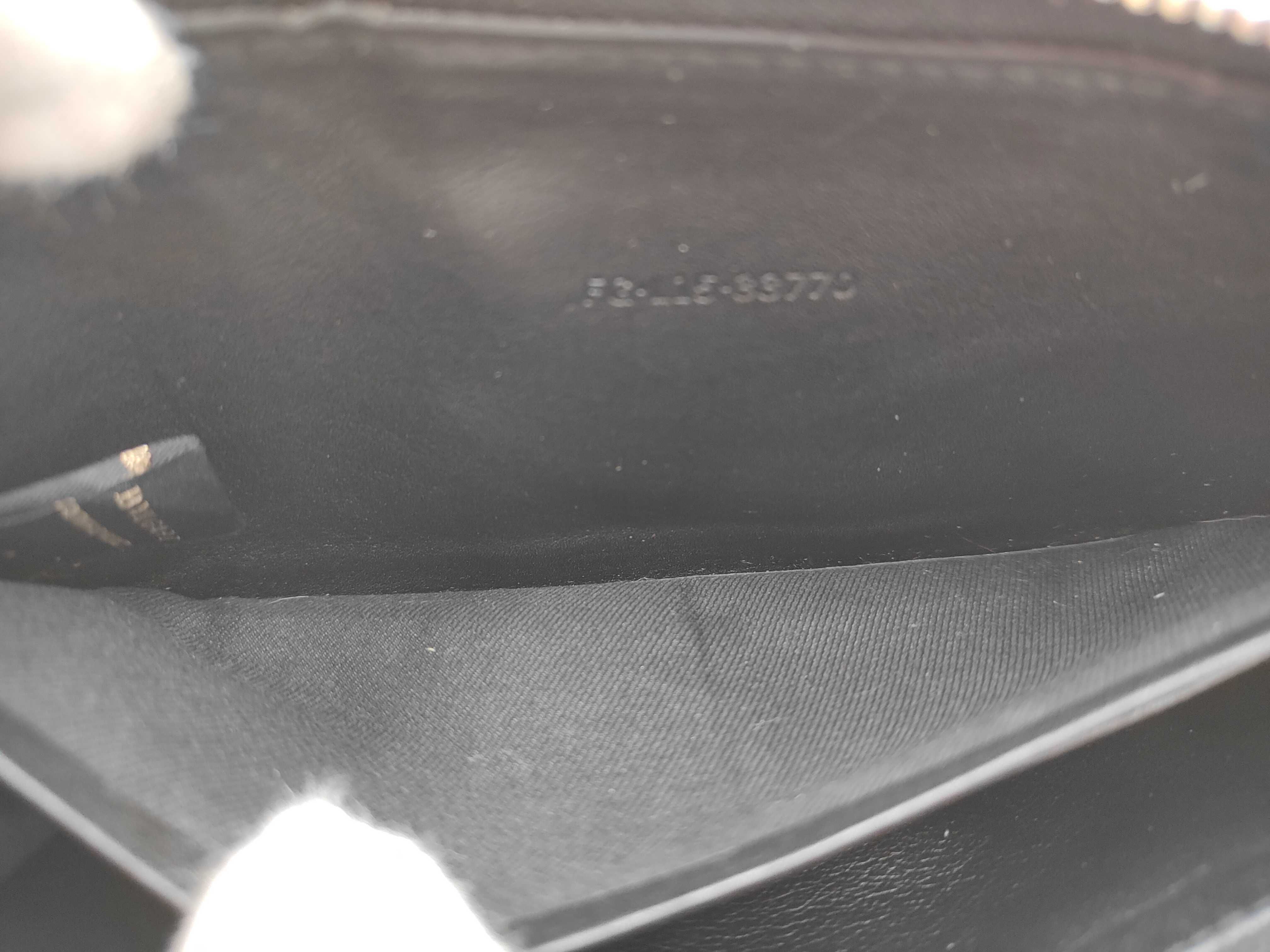 B.zero1 Leather Round Long Wallet, Black, Serial Number — view 8