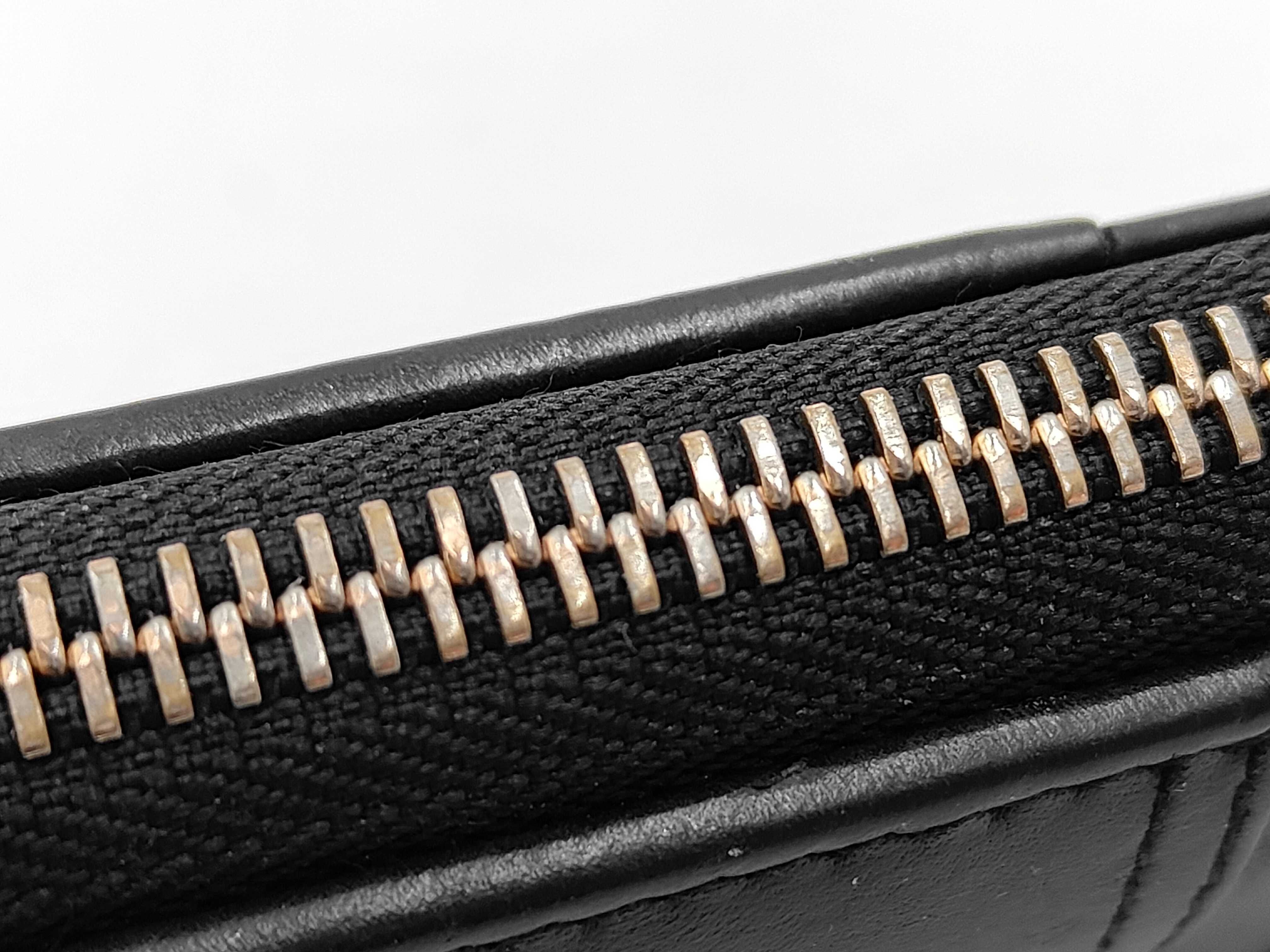B.zero1 Leather Round Long Wallet, Black, Serial Number — view 9