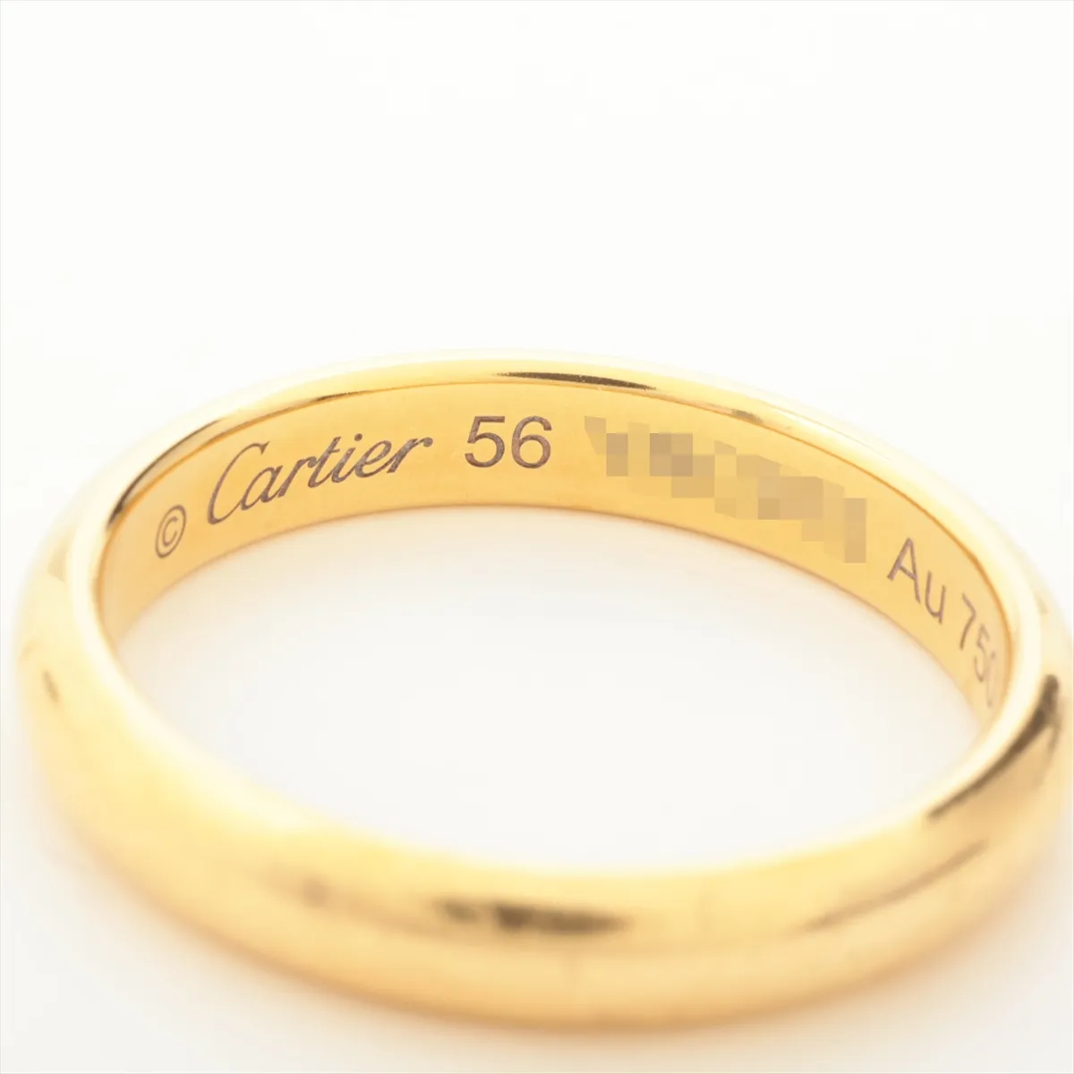 wedding ring 750(YG) 4.9g 56 YRC975 dent — view 3