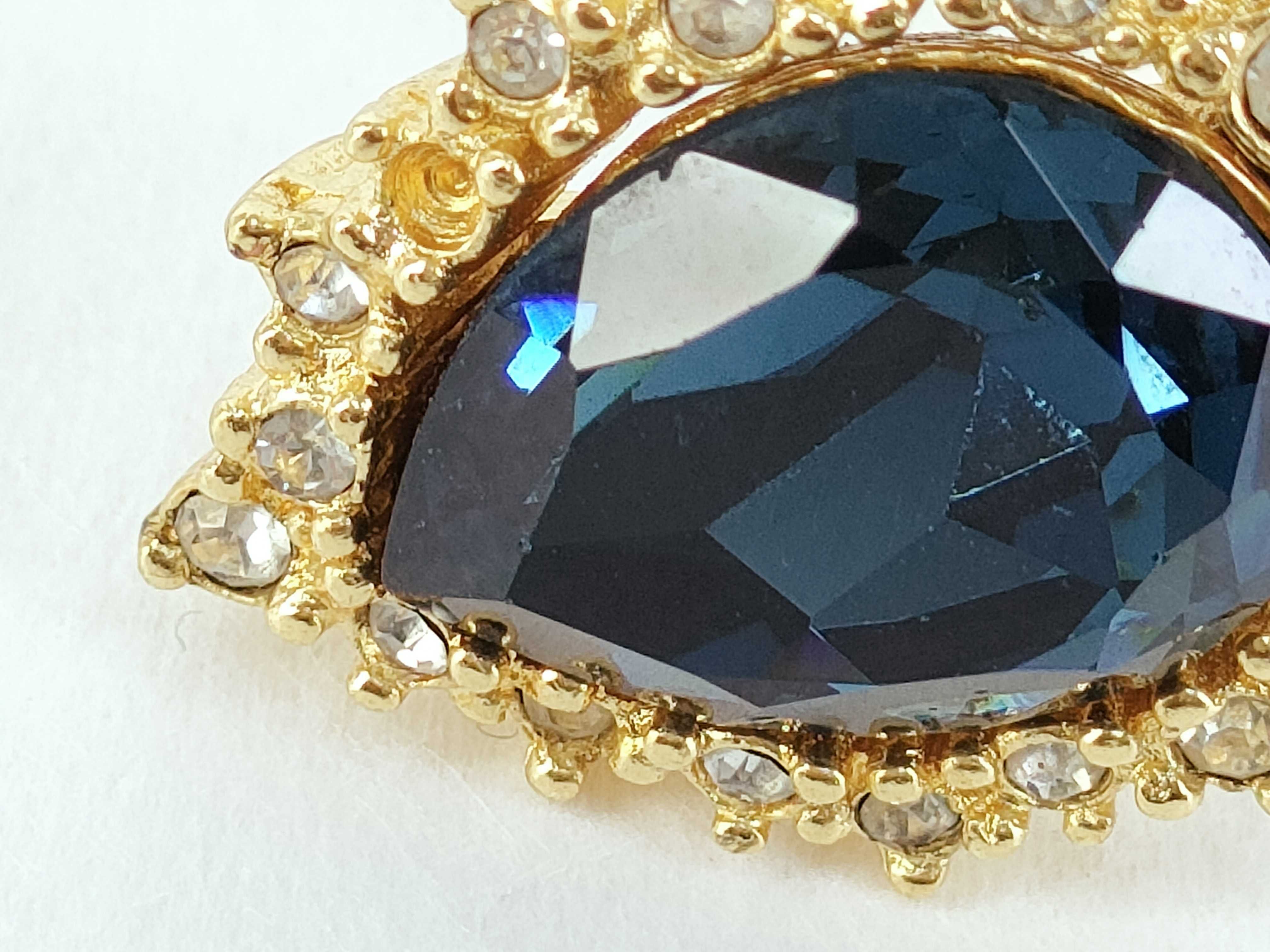 Christian Earrings Gold/Blue Earrings — view 9
