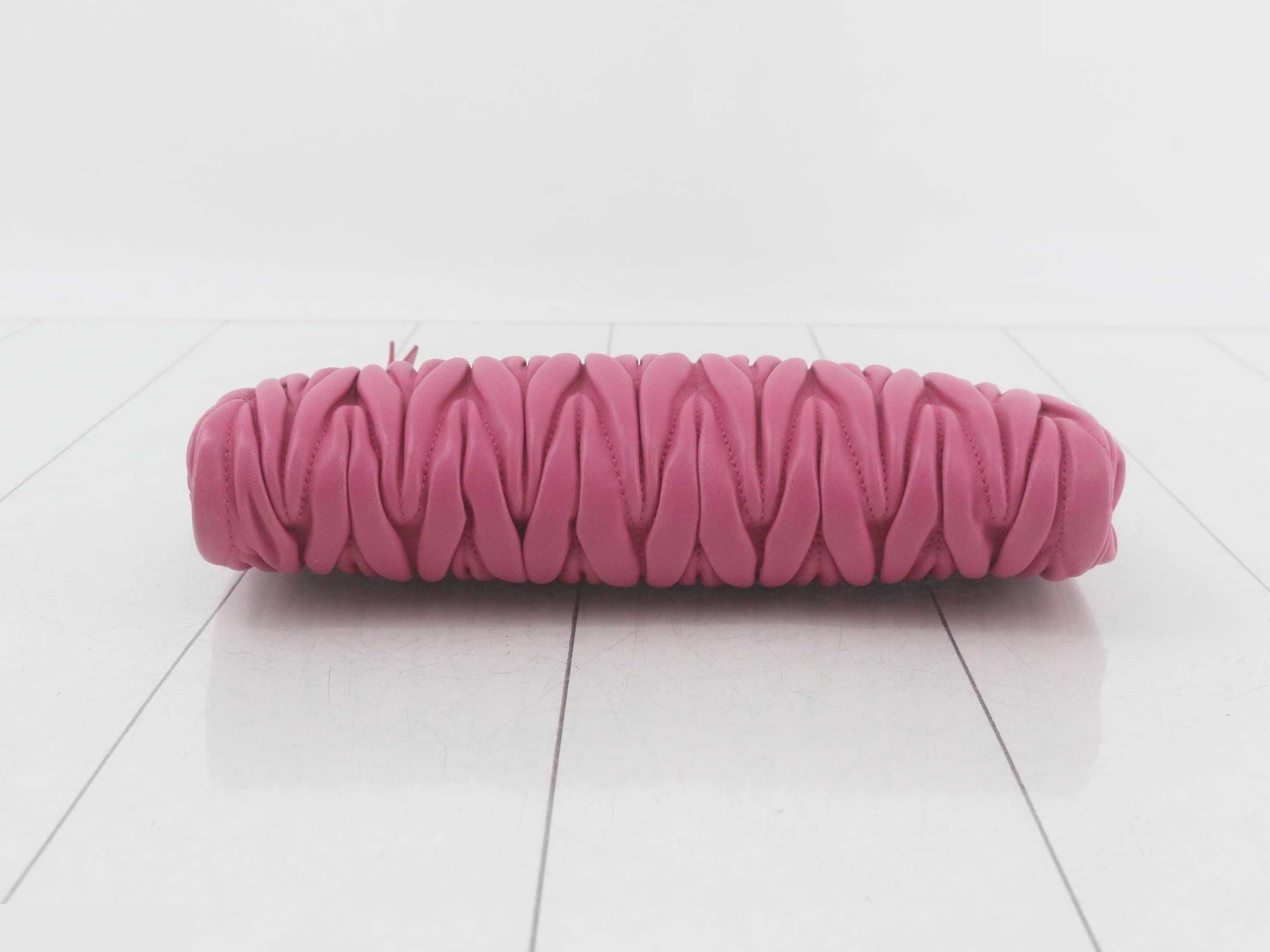 Clutch bag, Nappa leather, pink — view 3
