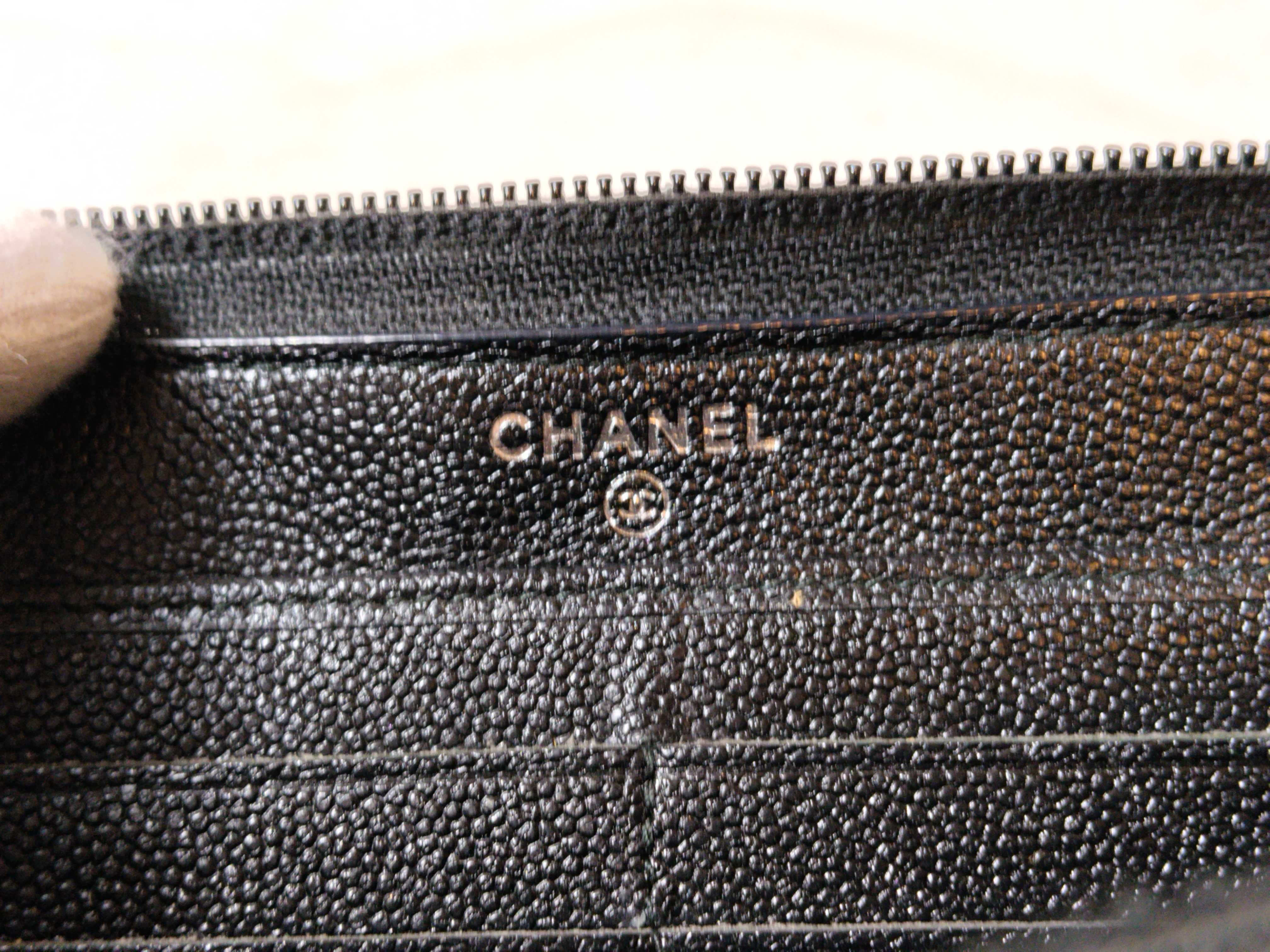 Coco Button/Caviar Skin/Round Zip/Long Wallet — view 13