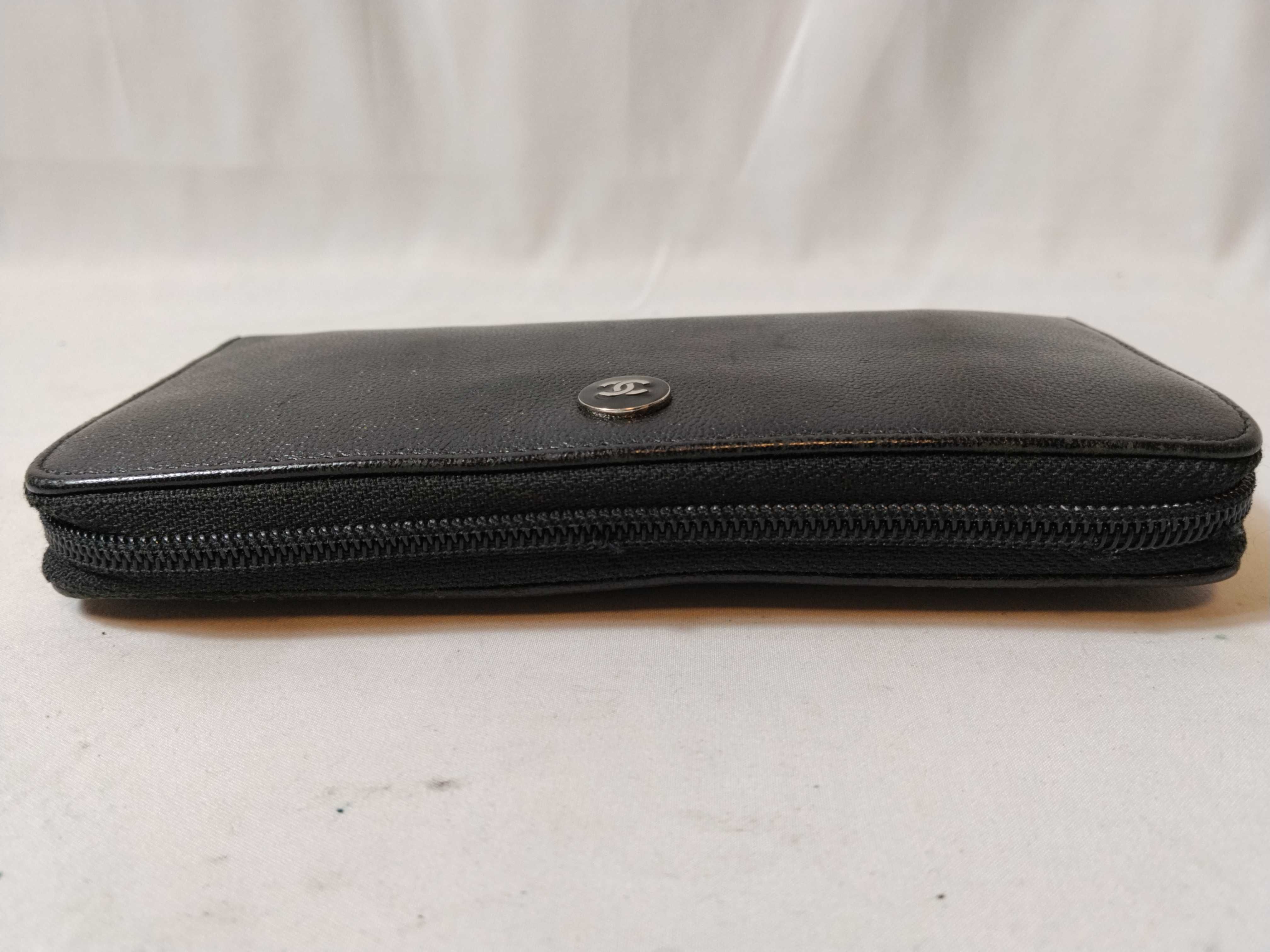 Coco Button/Caviar Skin/Round Zip/Long Wallet — view 6