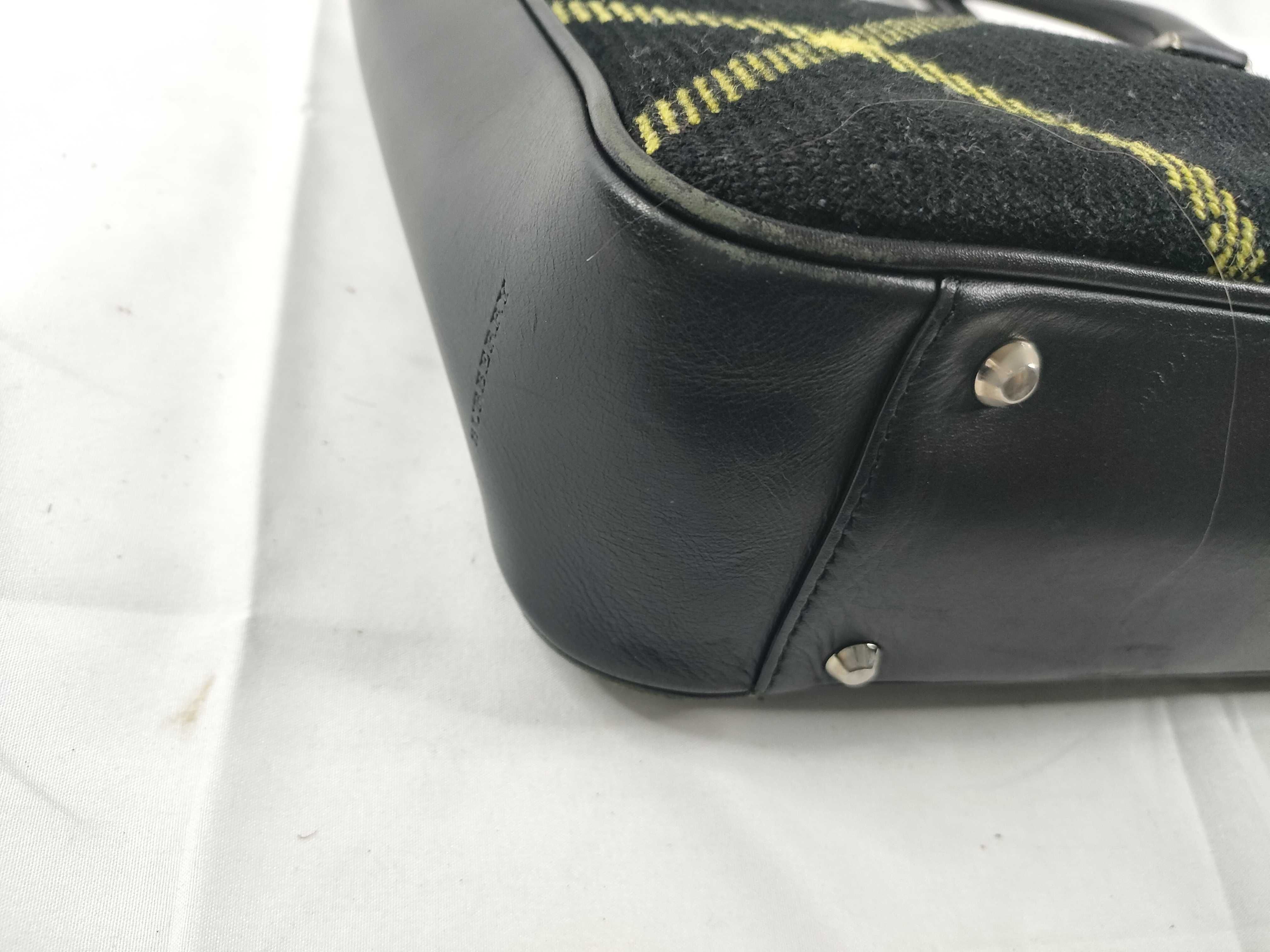 Wool Check Pattern Handbag — view 3