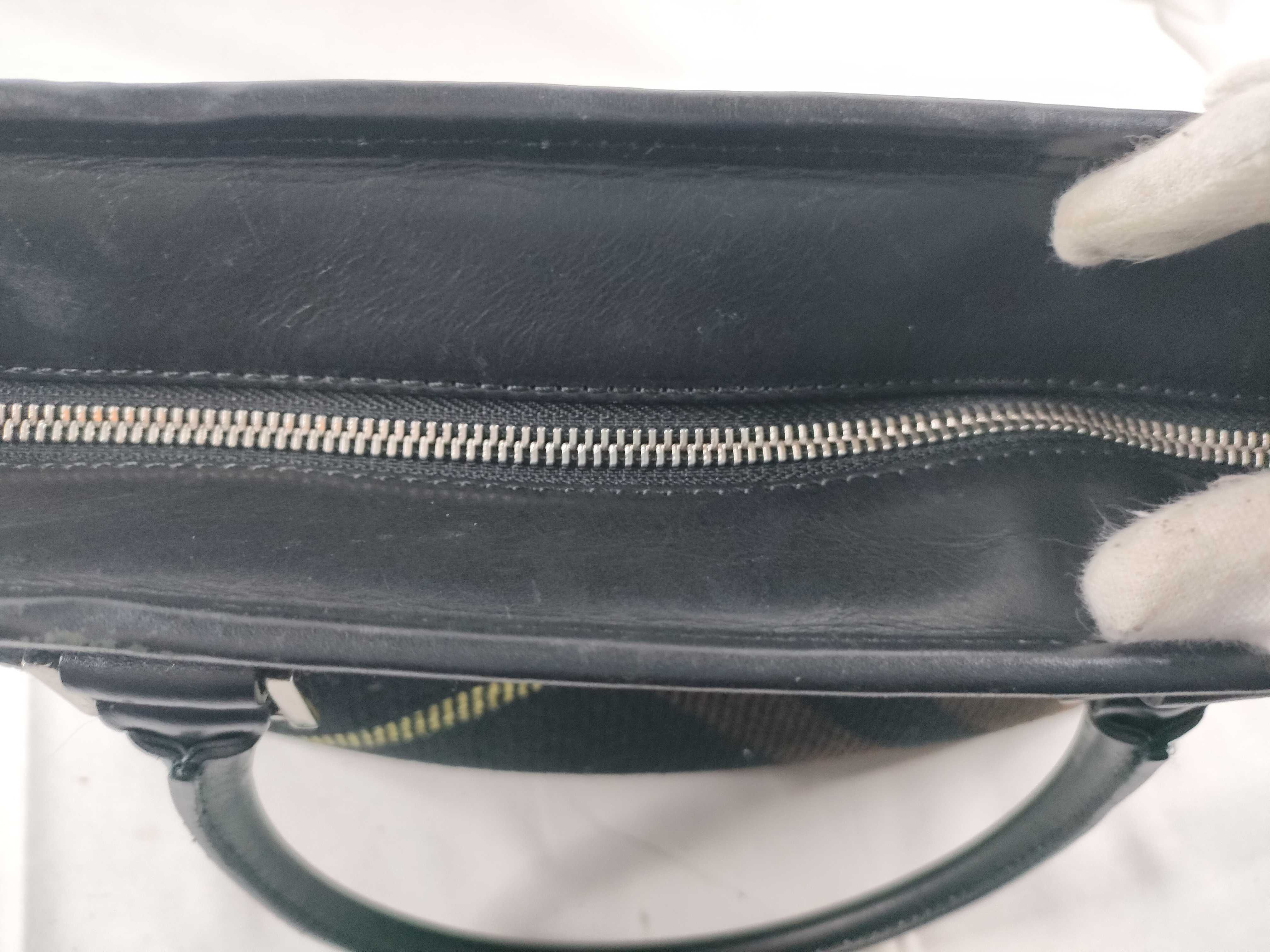 Wool Check Pattern Handbag — view 9