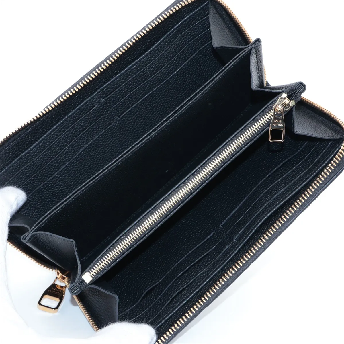 Monogram Empreinte Zippy Wallet M28791 Black Round Zip Wallet (RFID detected) — view 3