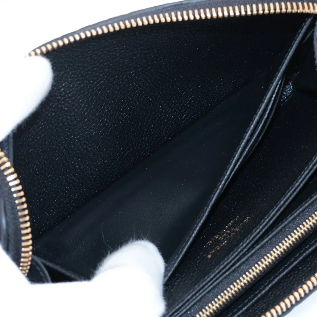 Monogram Empreinte Zippy Wallet M28791 Black Round Zip Wallet (RFID detected) — view 4