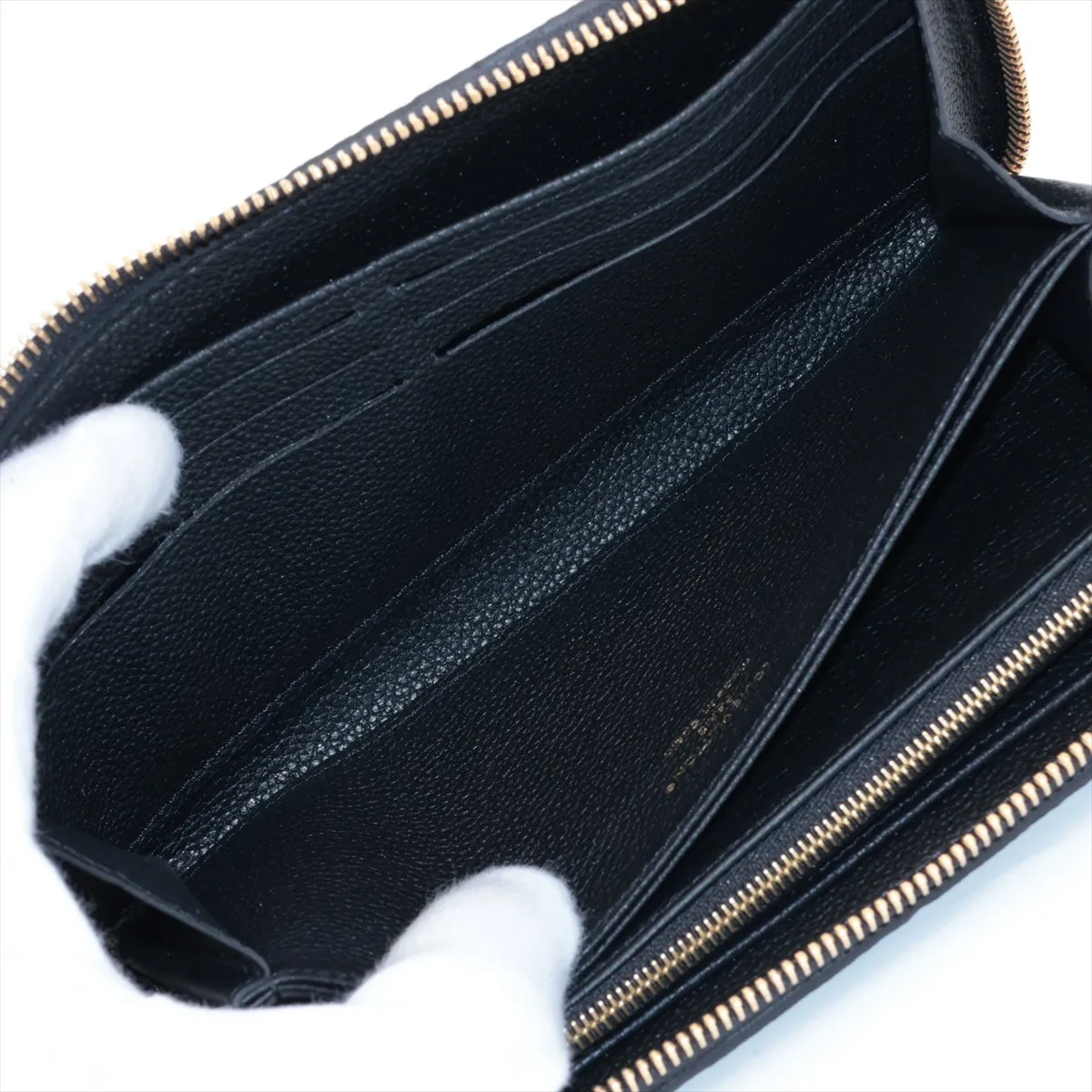 Monogram Empreinte Zippy Wallet M28791 Black Round Zip Wallet (RFID detected) — view 5