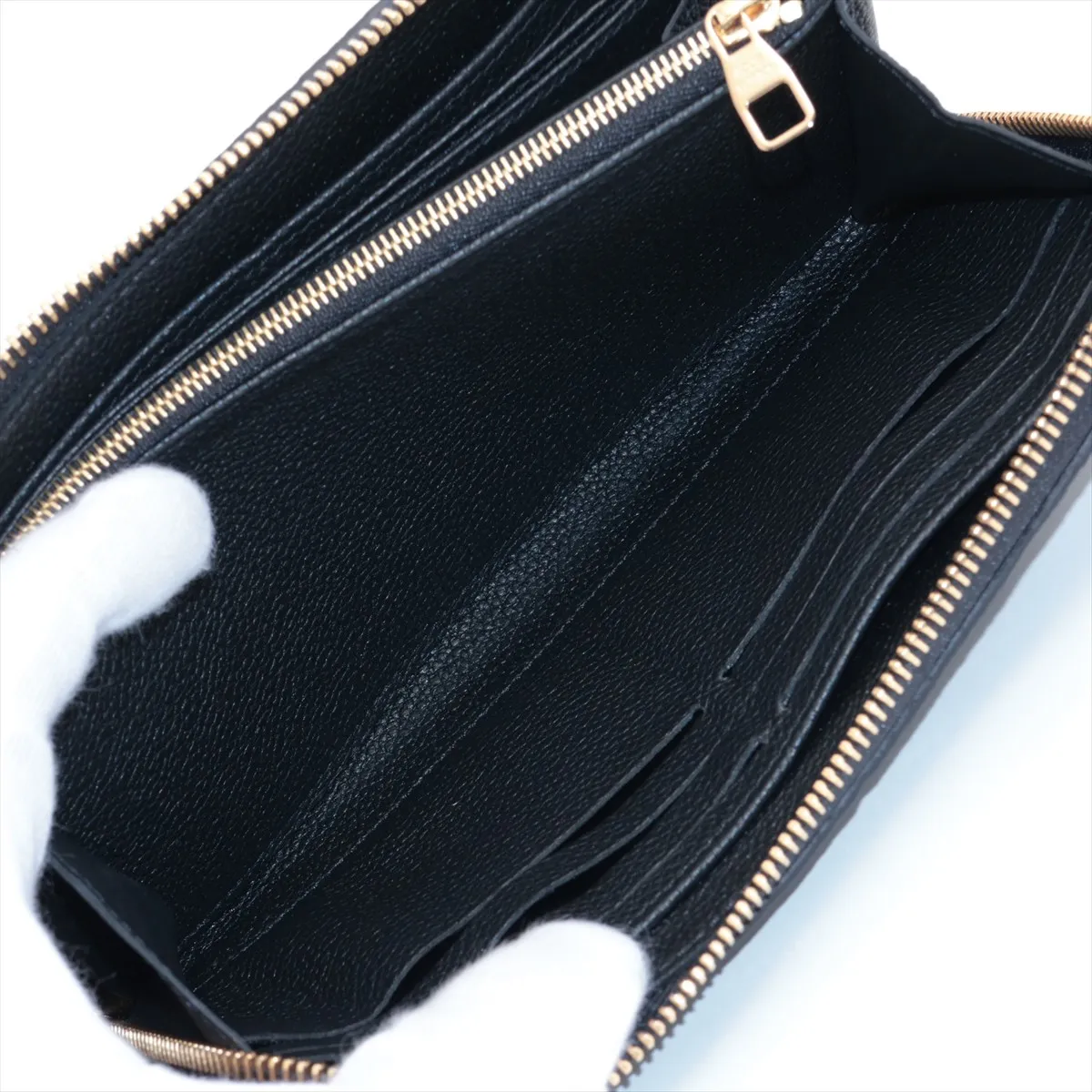 Monogram Empreinte Zippy Wallet M28791 Black Round Zip Wallet (RFID detected) — view 8