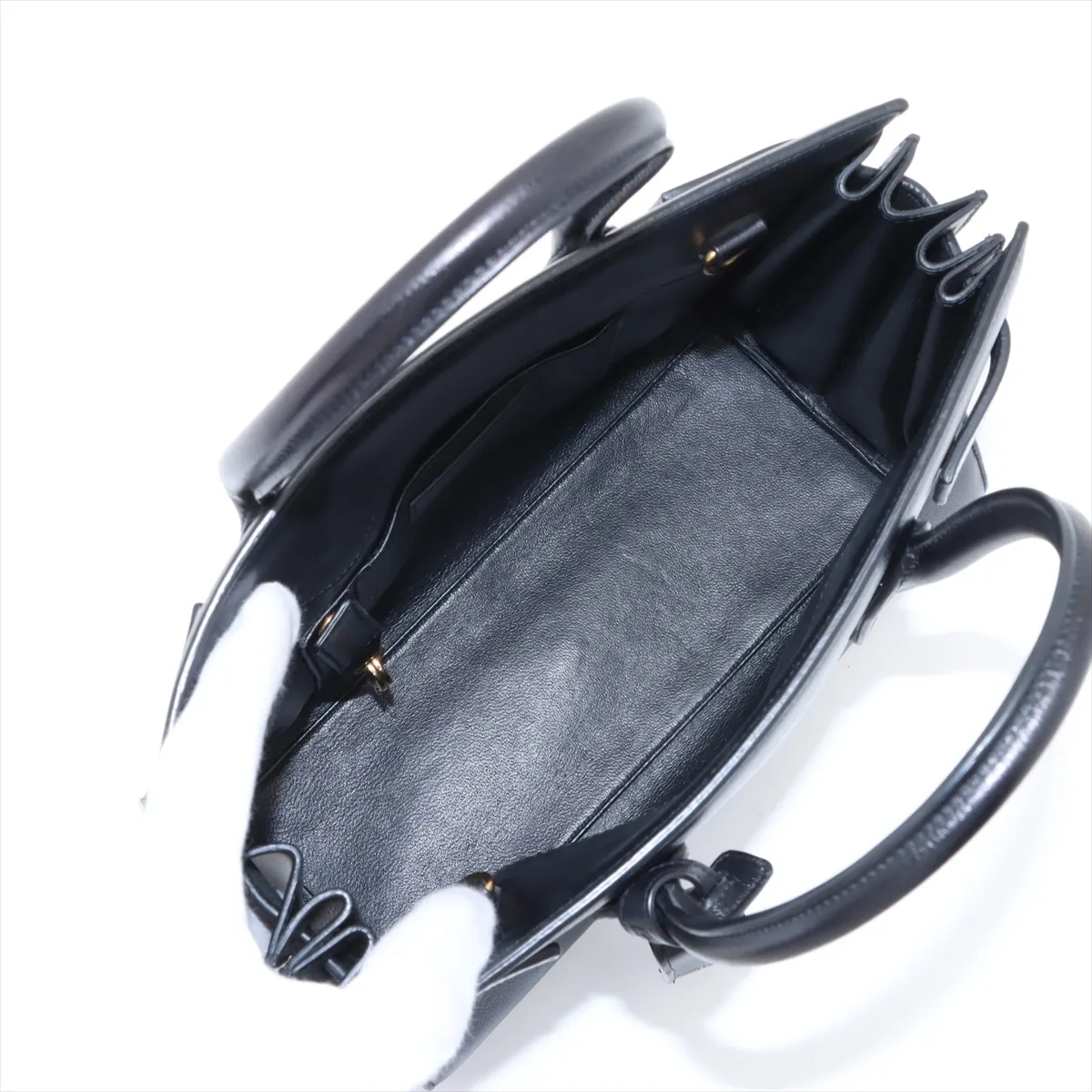 Baby Sack de Jour Leather 2WAY Handbag Black 398710 — view 8
