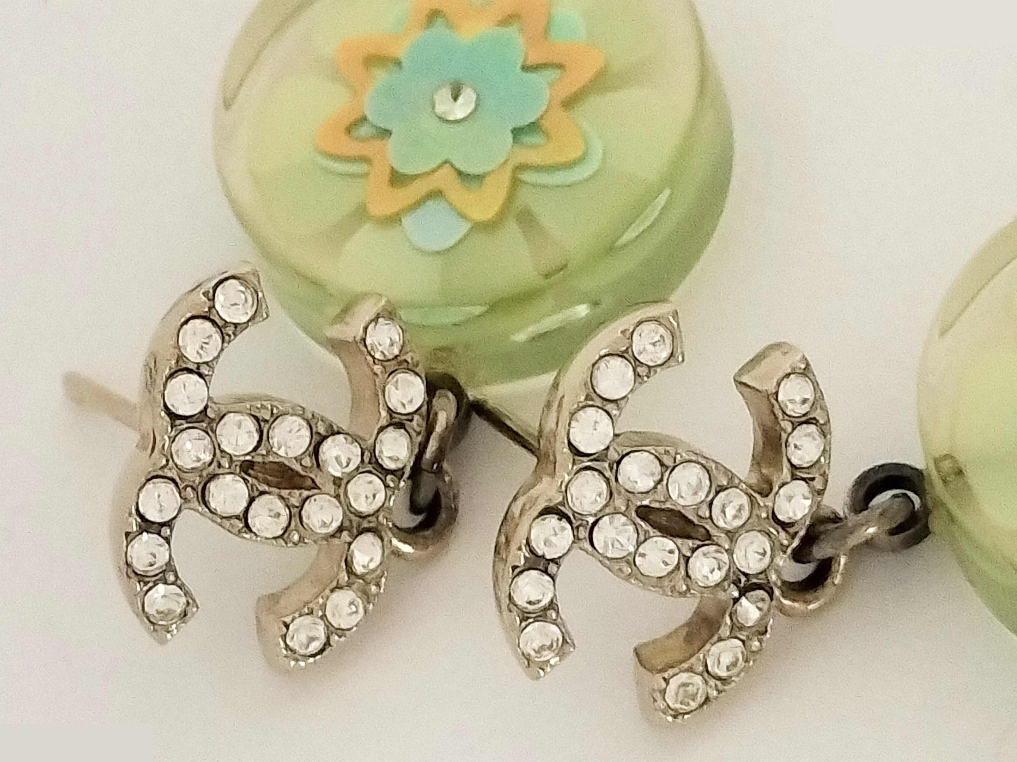 Coco Rhinestone Dangle Earrings — view 6