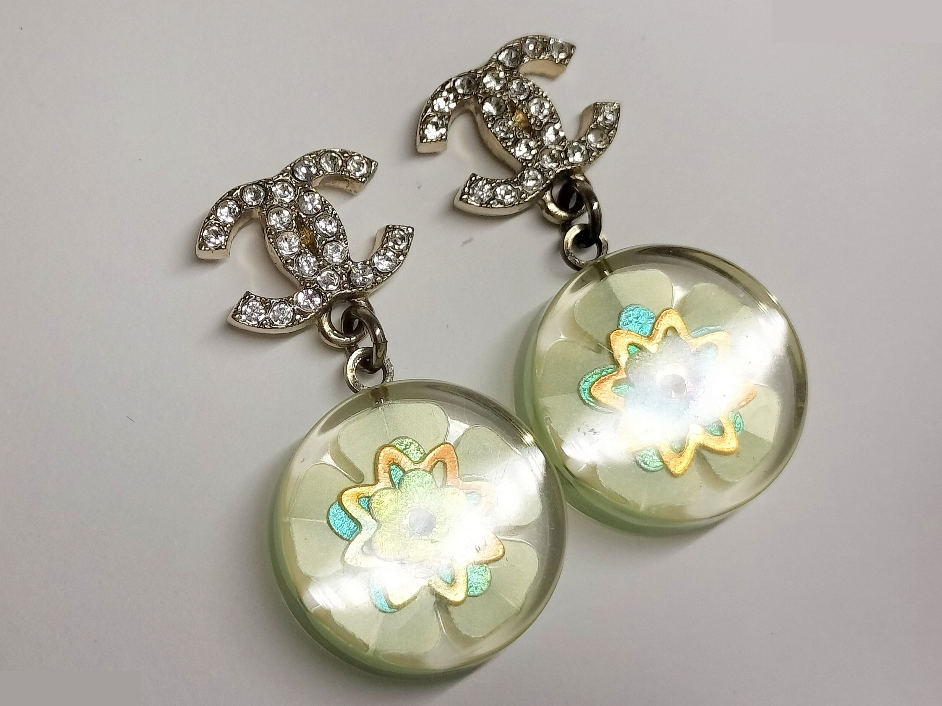 Coco Rhinestone Dangle Earrings — view 7