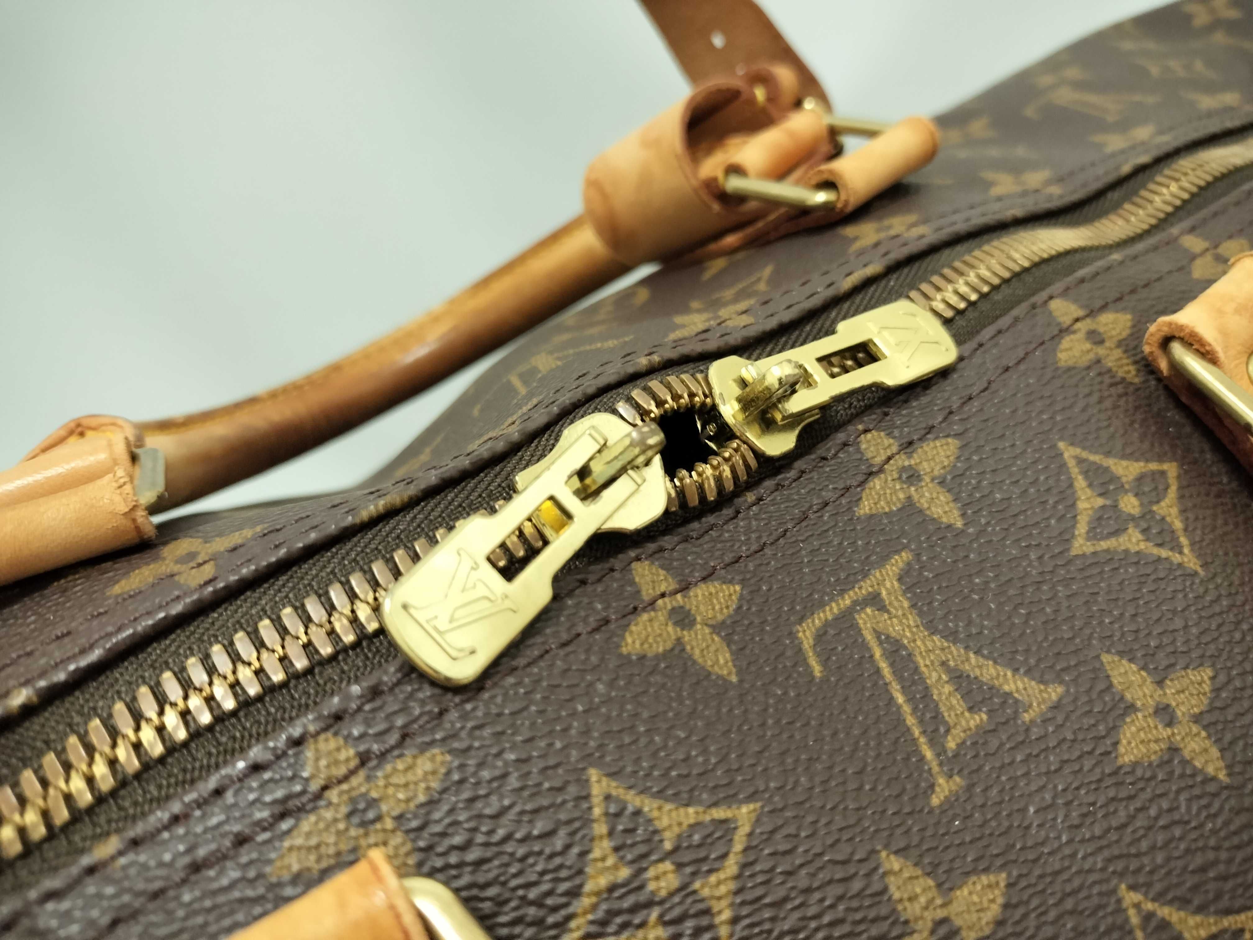 Monogram Louis Vuitton Keepall Boston Bag — view 12