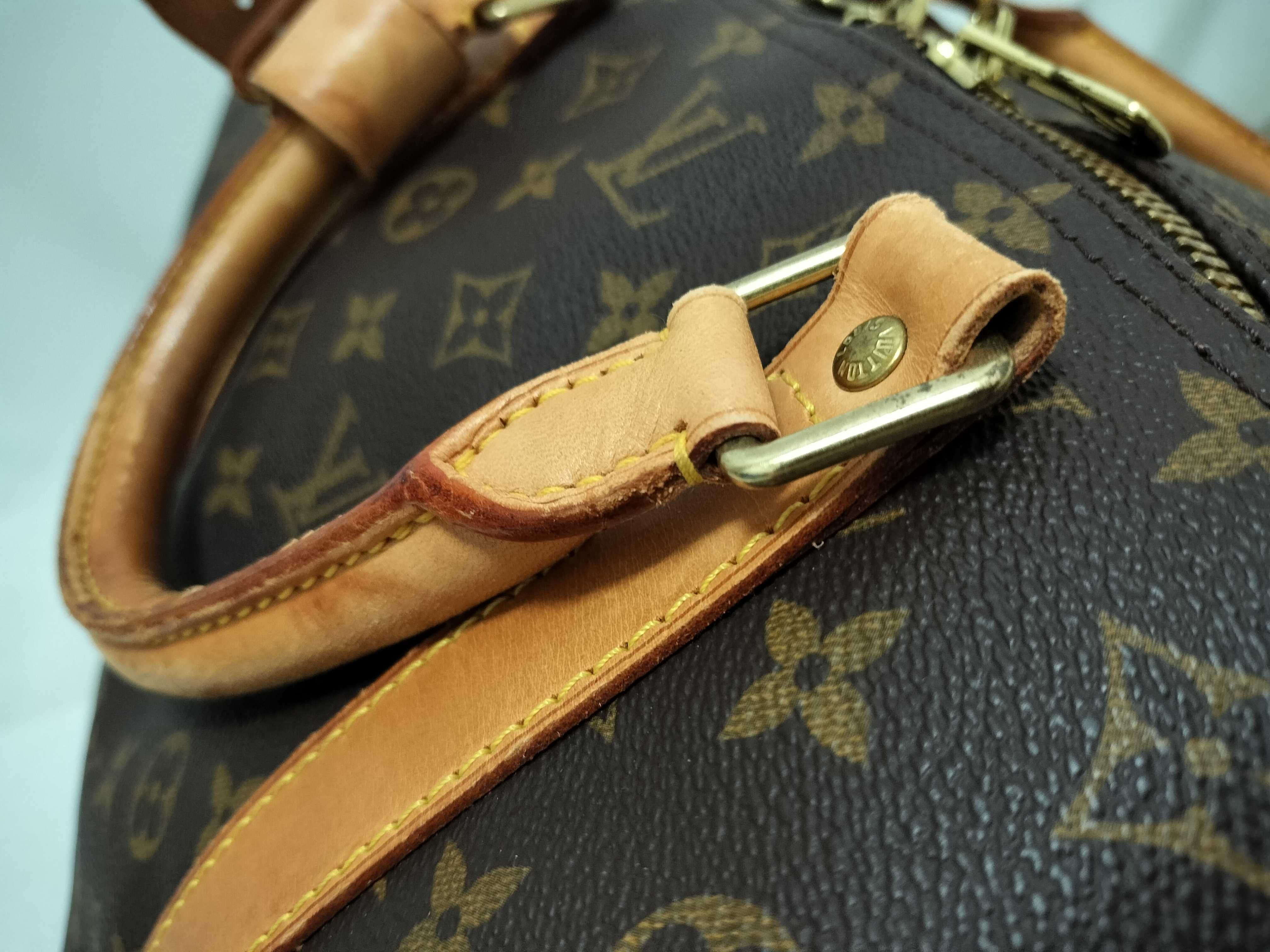 Monogram Louis Vuitton Keepall Boston Bag — view 5