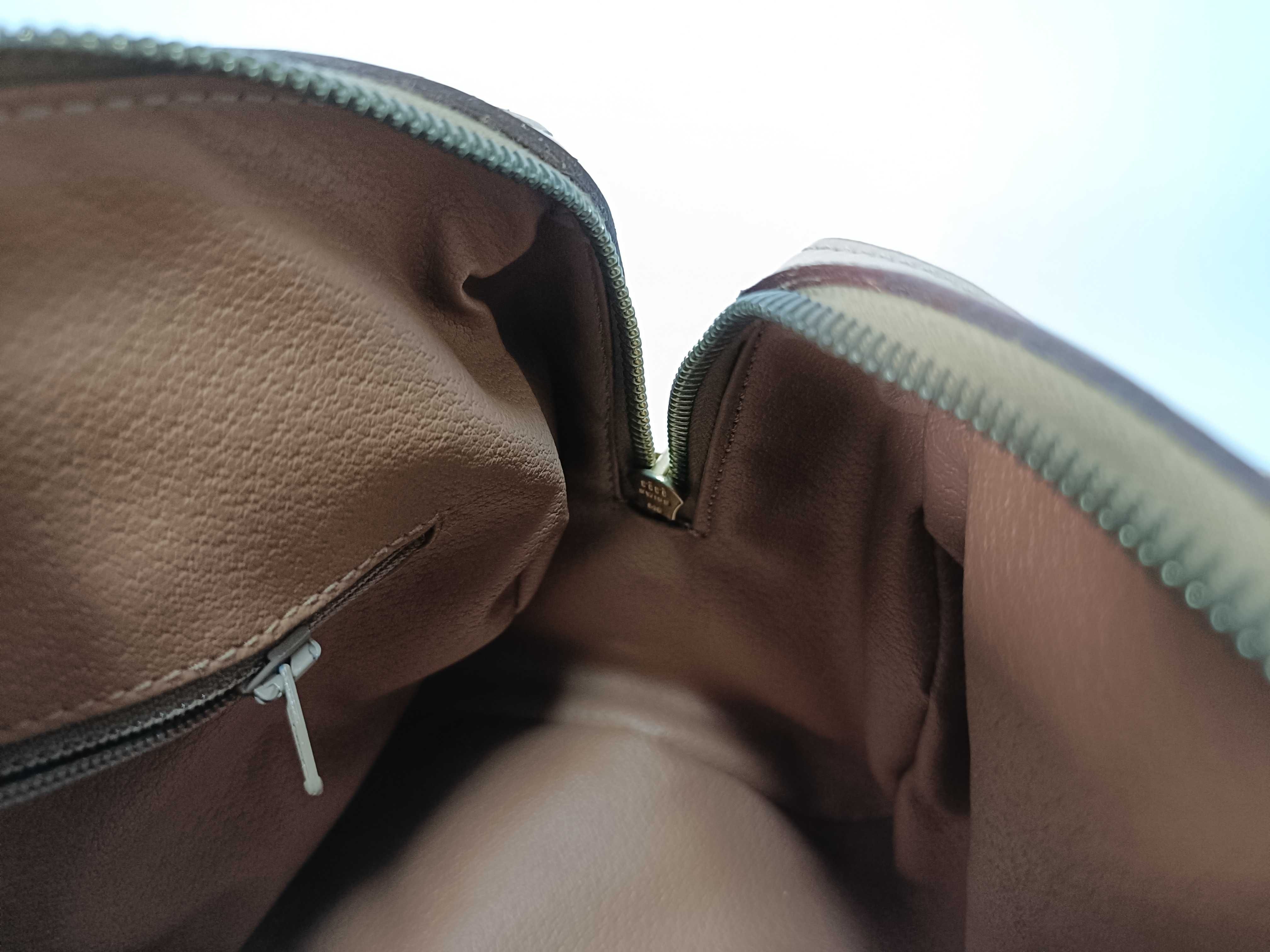 M13 Celine Handbag Mini Boston Brown Macadam Handbag — view 13