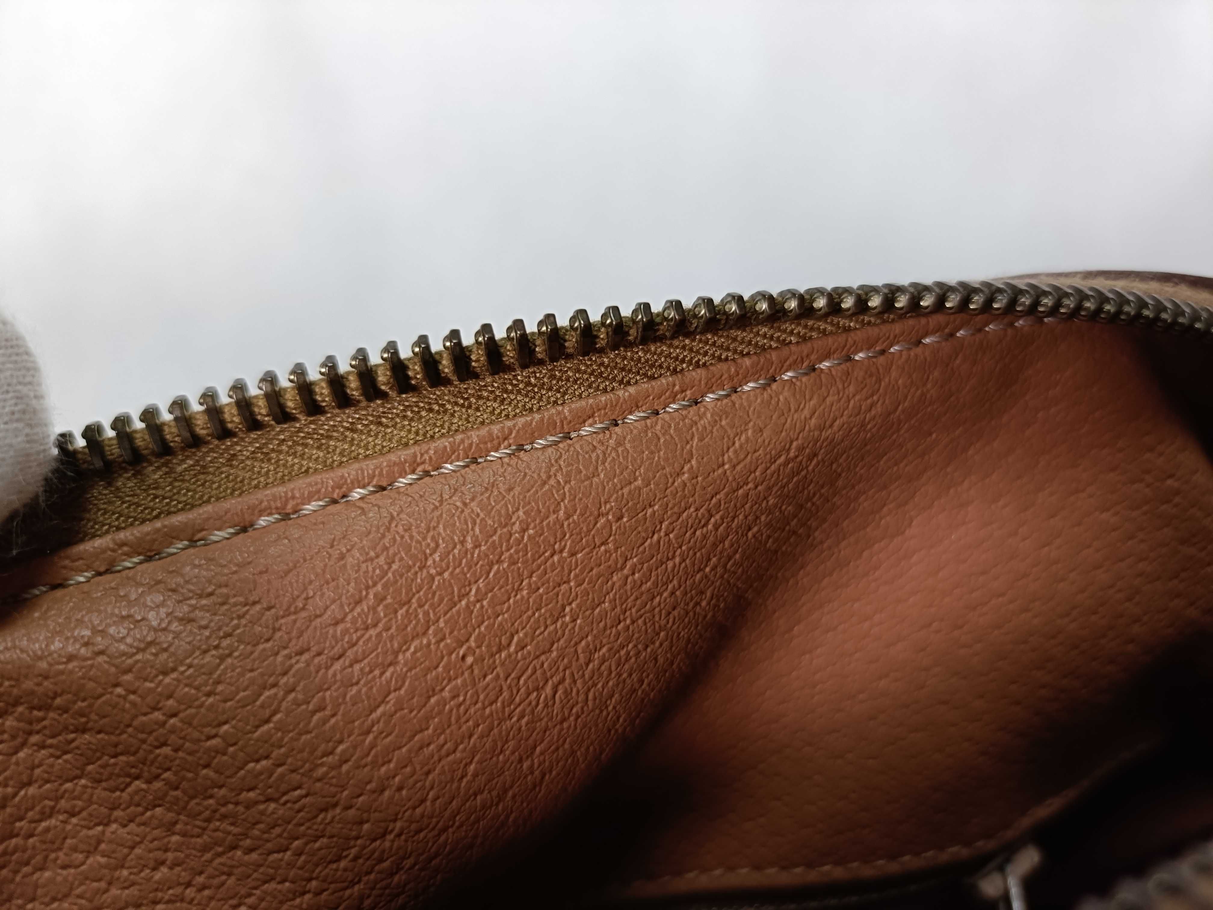 M13 Celine Handbag Mini Boston Brown Macadam Handbag — view 14