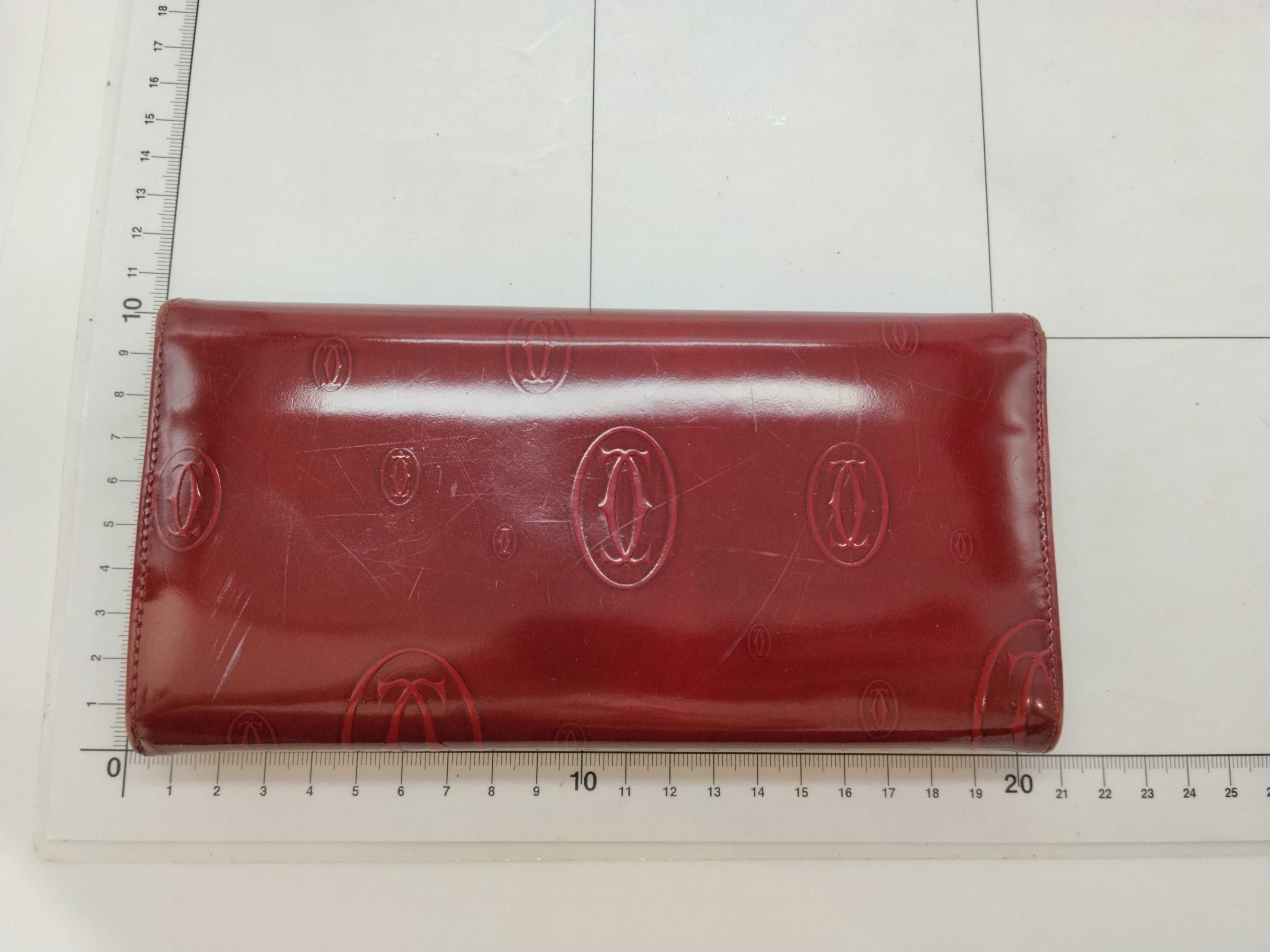 patent leather long wallet — view 2